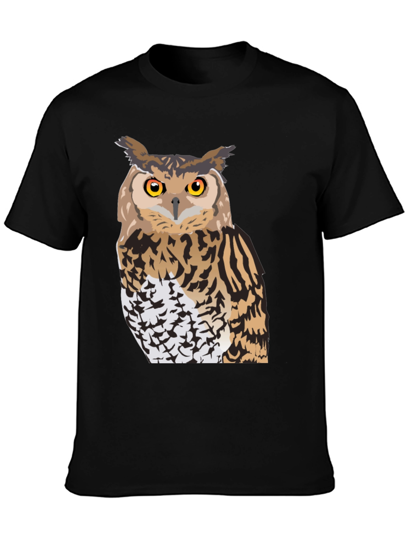 Owl Graphic Black T-Shirt