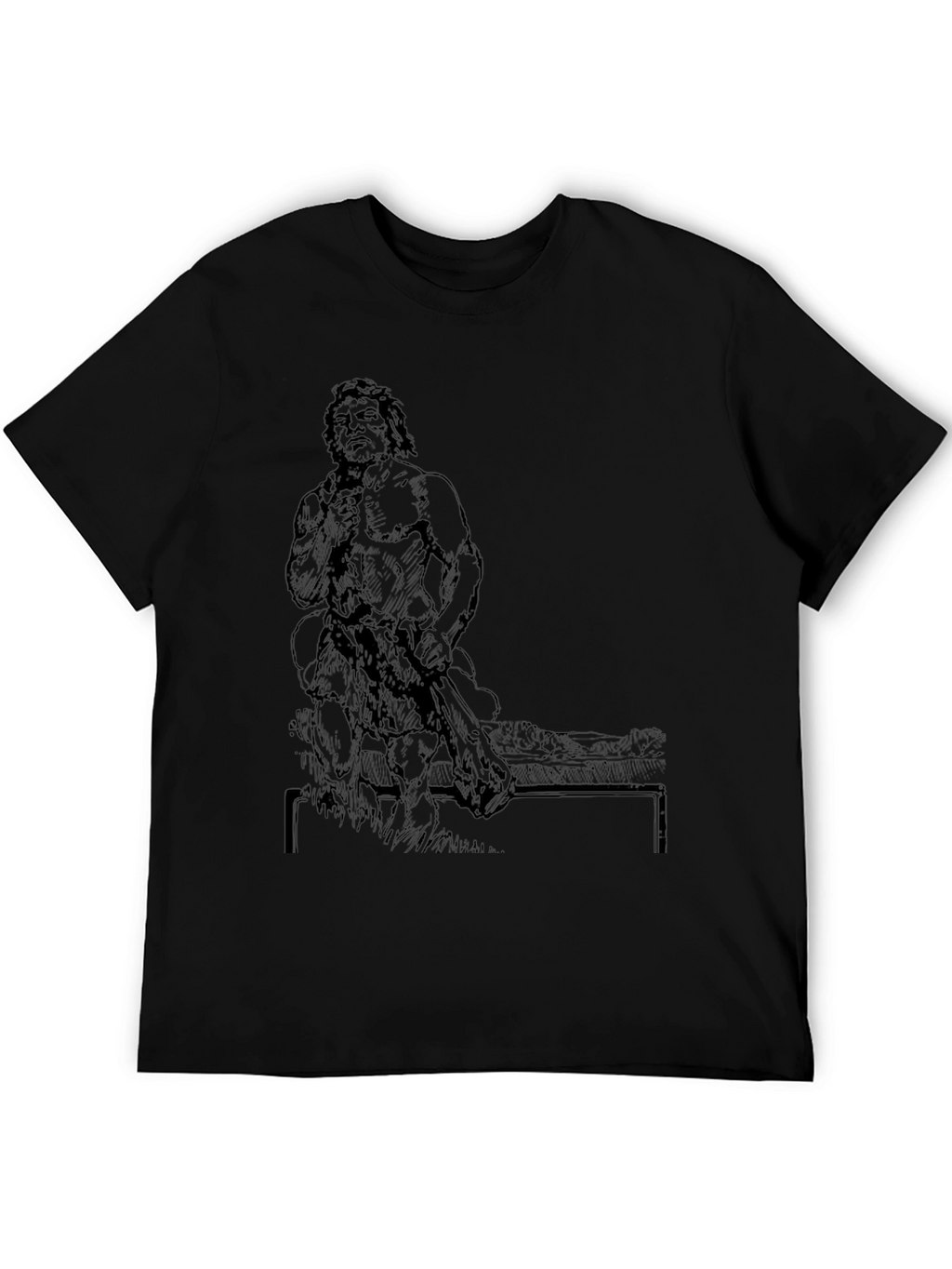 Caveman Graphic Black T-Shirt