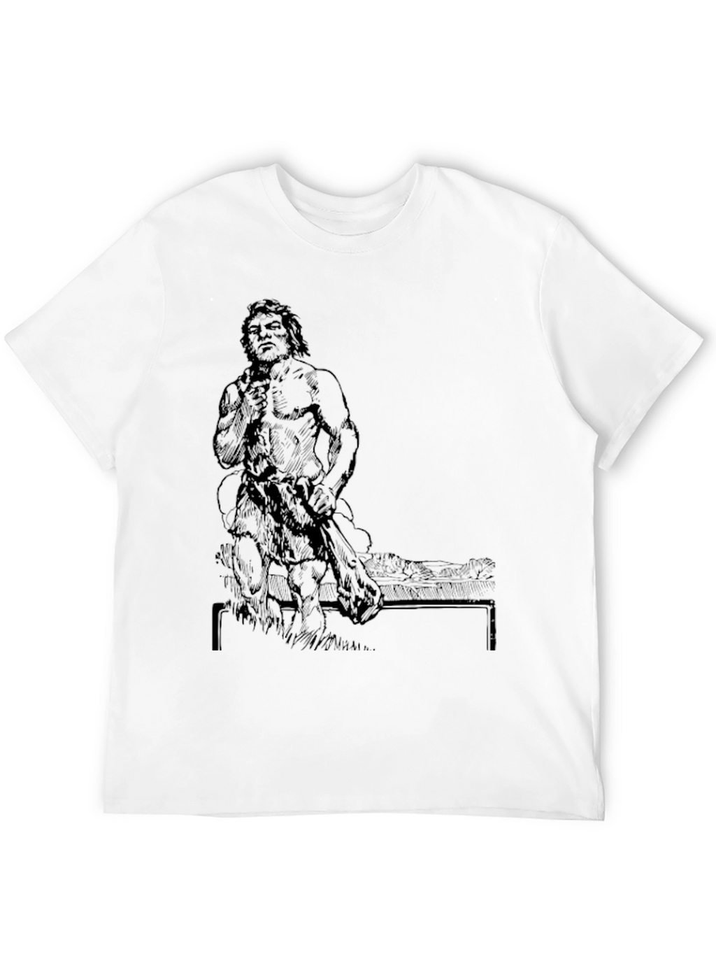 Caveman Graphic Black T-Shirt