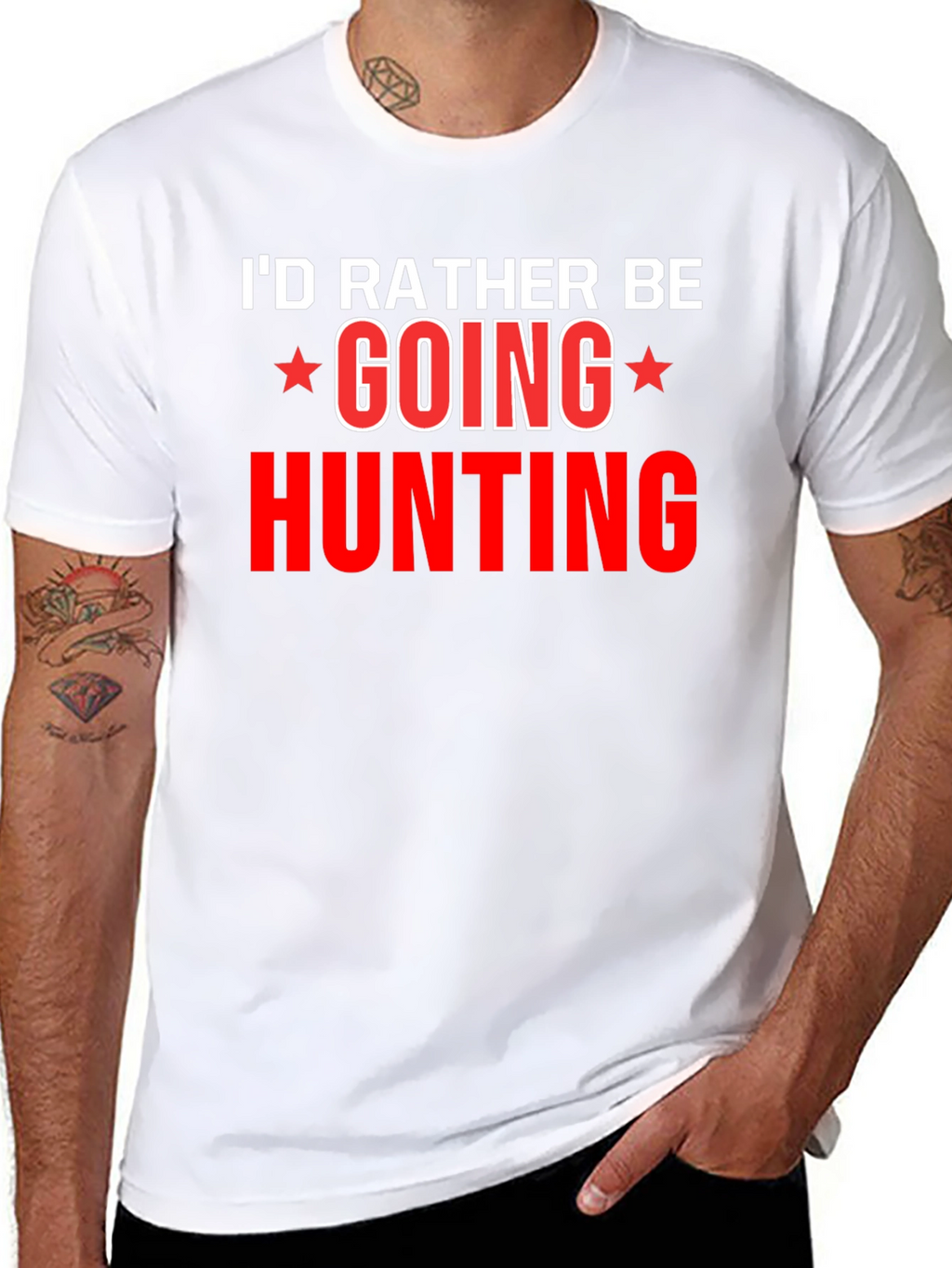 Hunting Graphic T-Shirt -  Id Rather Be Hunting