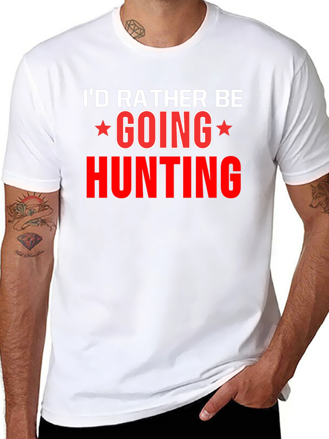 Hunting Graphic T-Shirt -  Id Rather Be Hunting