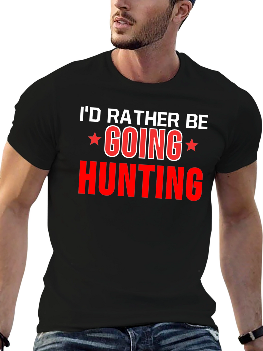 Hunting Graphic T-Shirt -  Id Rather Be Hunting