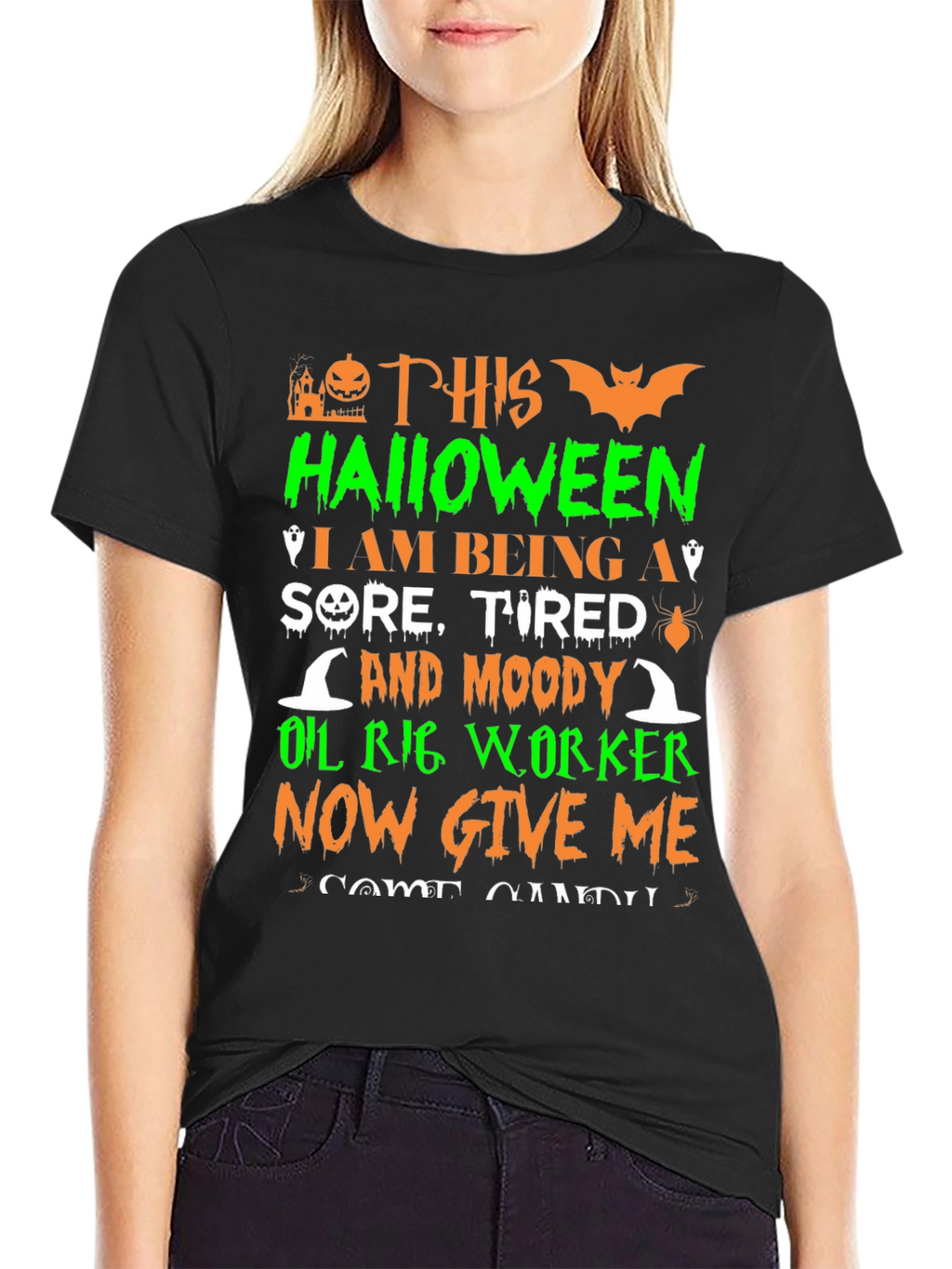Halloween Oil Rig Worker T-Shirt