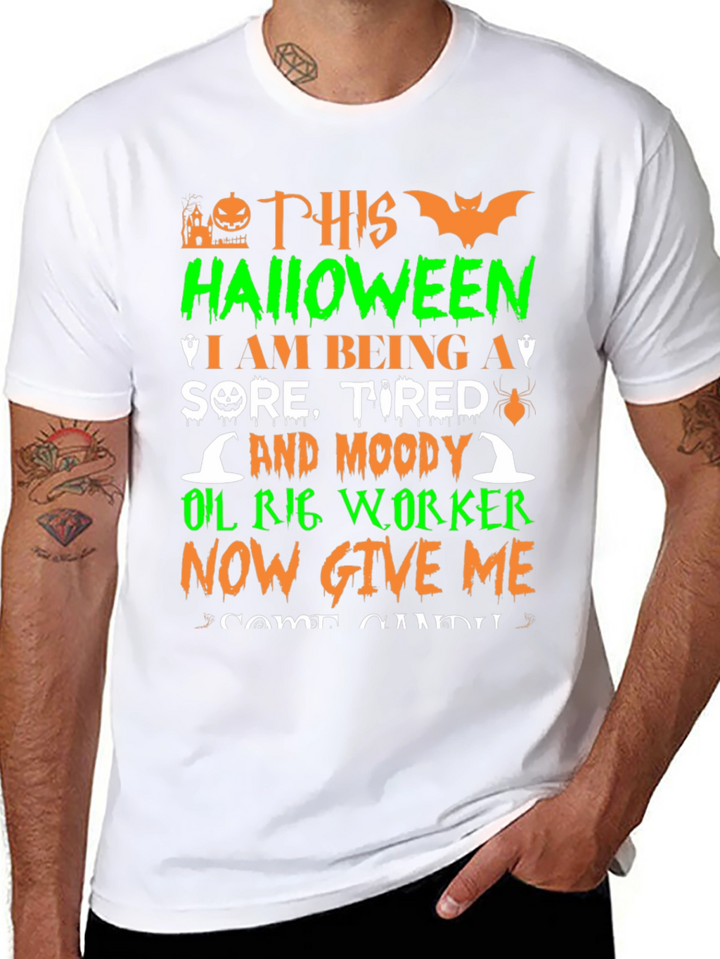 Halloween Oil Rig Worker T-Shirt