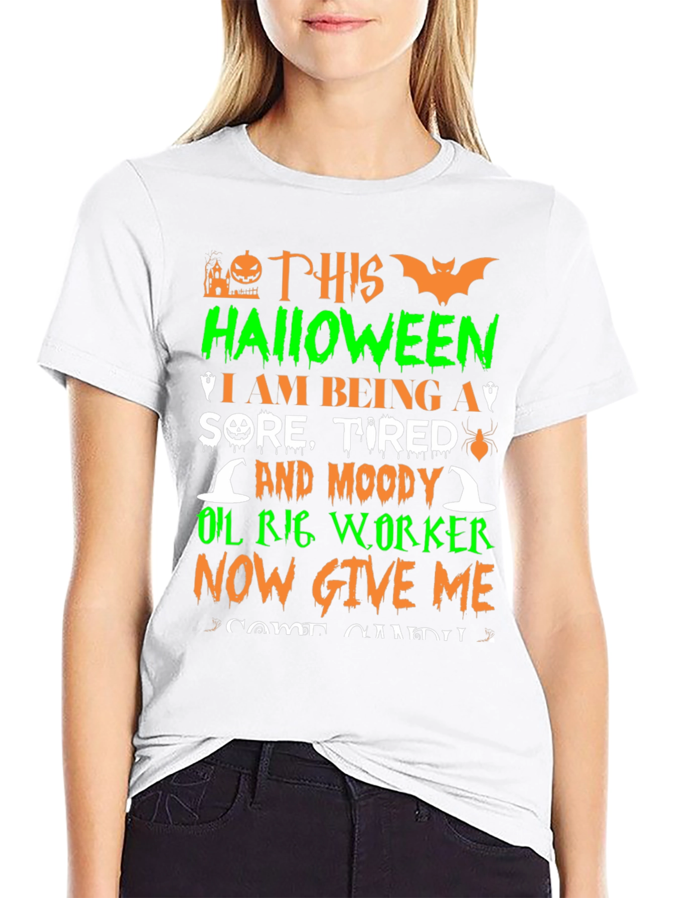 Halloween Oil Rig Worker T-Shirt