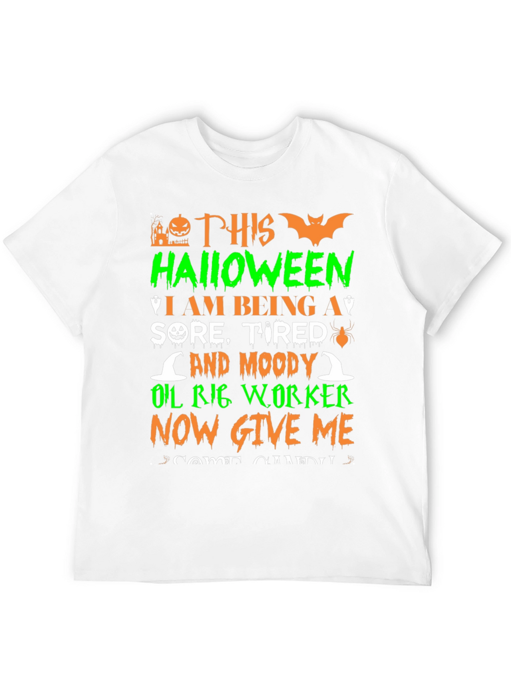 Halloween Oil Rig Worker T-Shirt