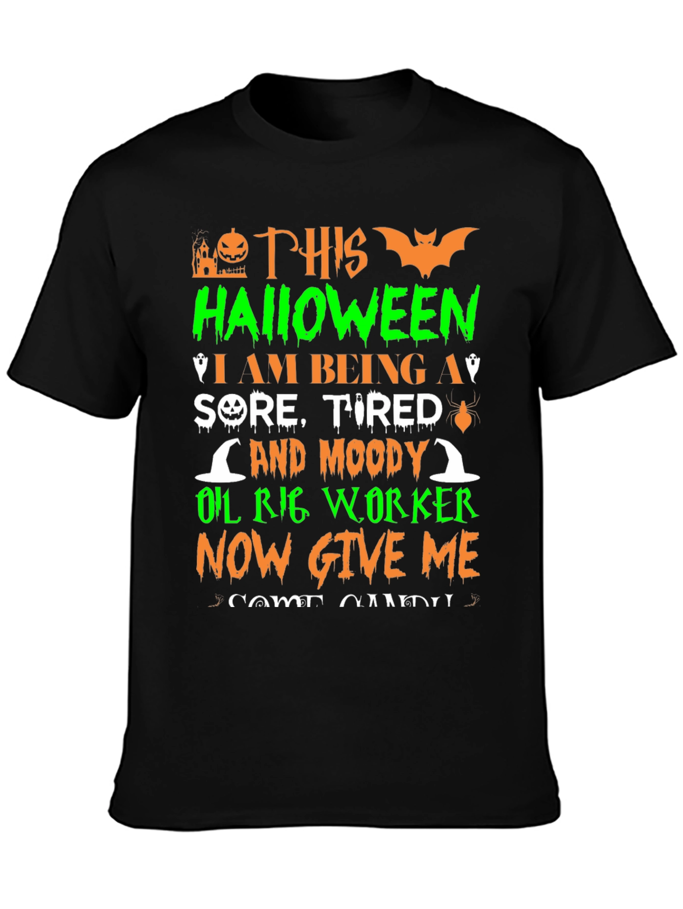 Halloween Oil Rig Worker T-Shirt