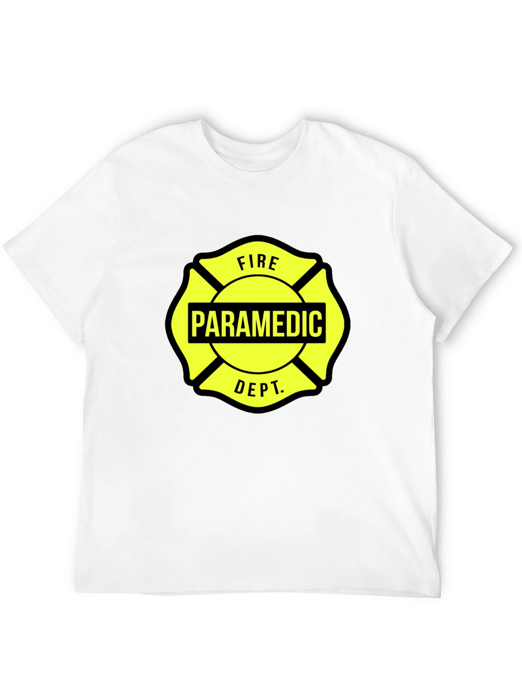 Paramedic Fire Dept T-Shirt Black