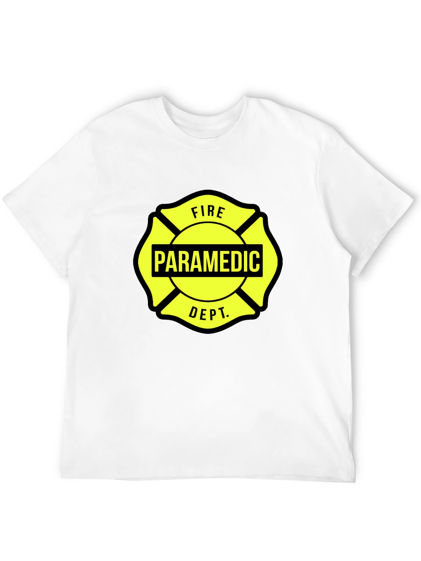 Paramedic Fire Dept T-Shirt Black