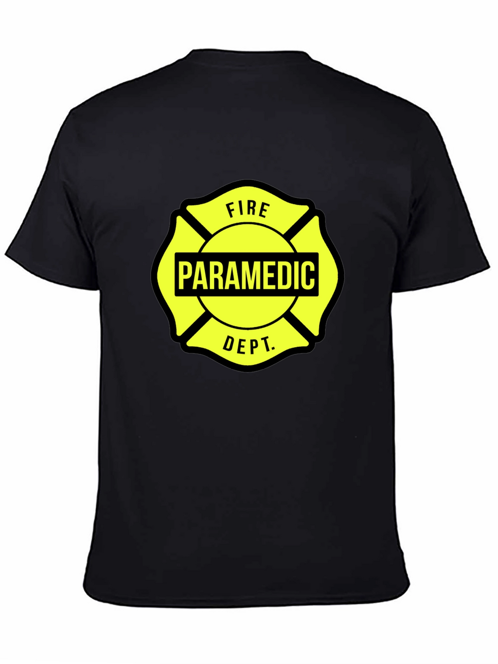Paramedic Fire Dept T-Shirt Black
