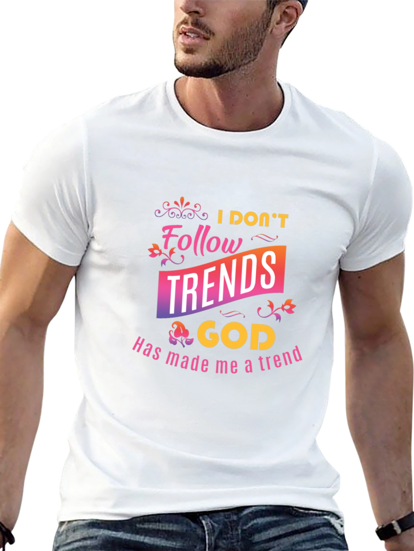I Dont Follow Trends Christian Black T-Shirt