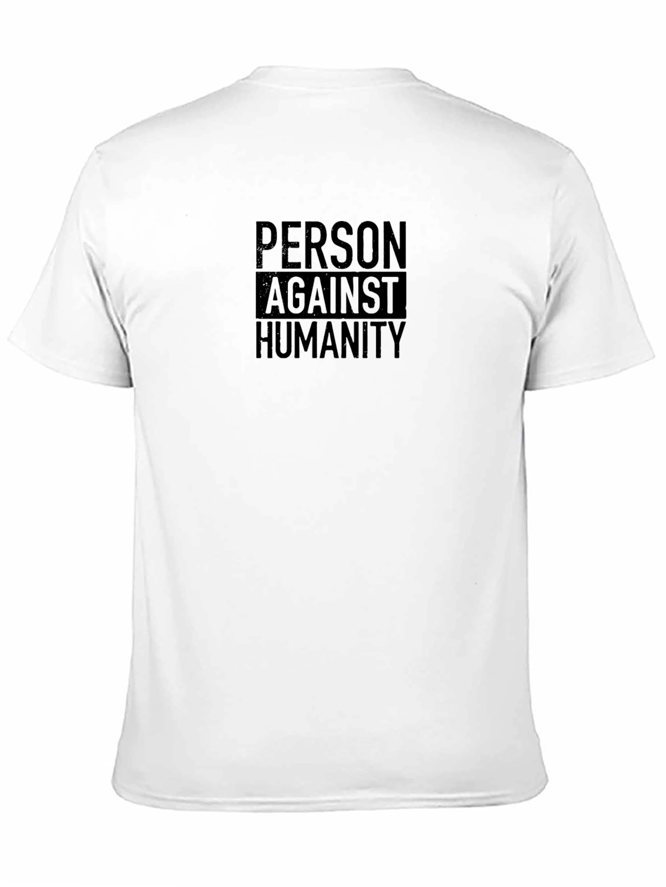 Person Against Humanity Black Graphic Tee