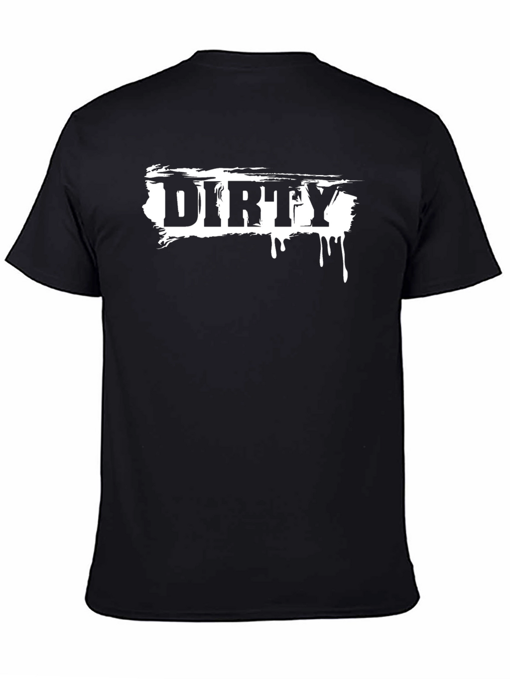 Dirty Graphic Print Black T-Shirt