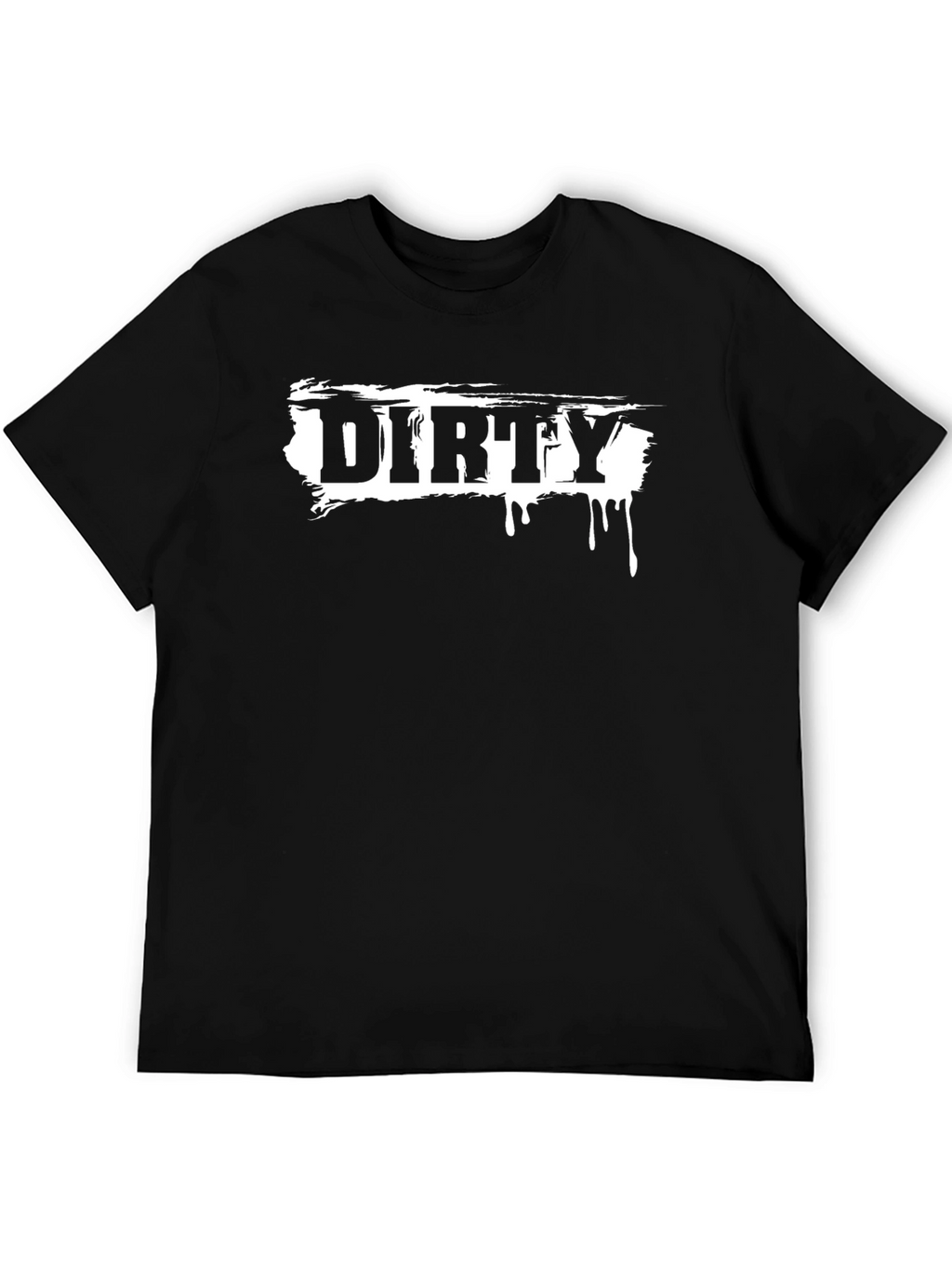 Dirty Graphic Print Black T-Shirt