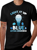 Autism Awareness T-Shirt - Light It Up Blue