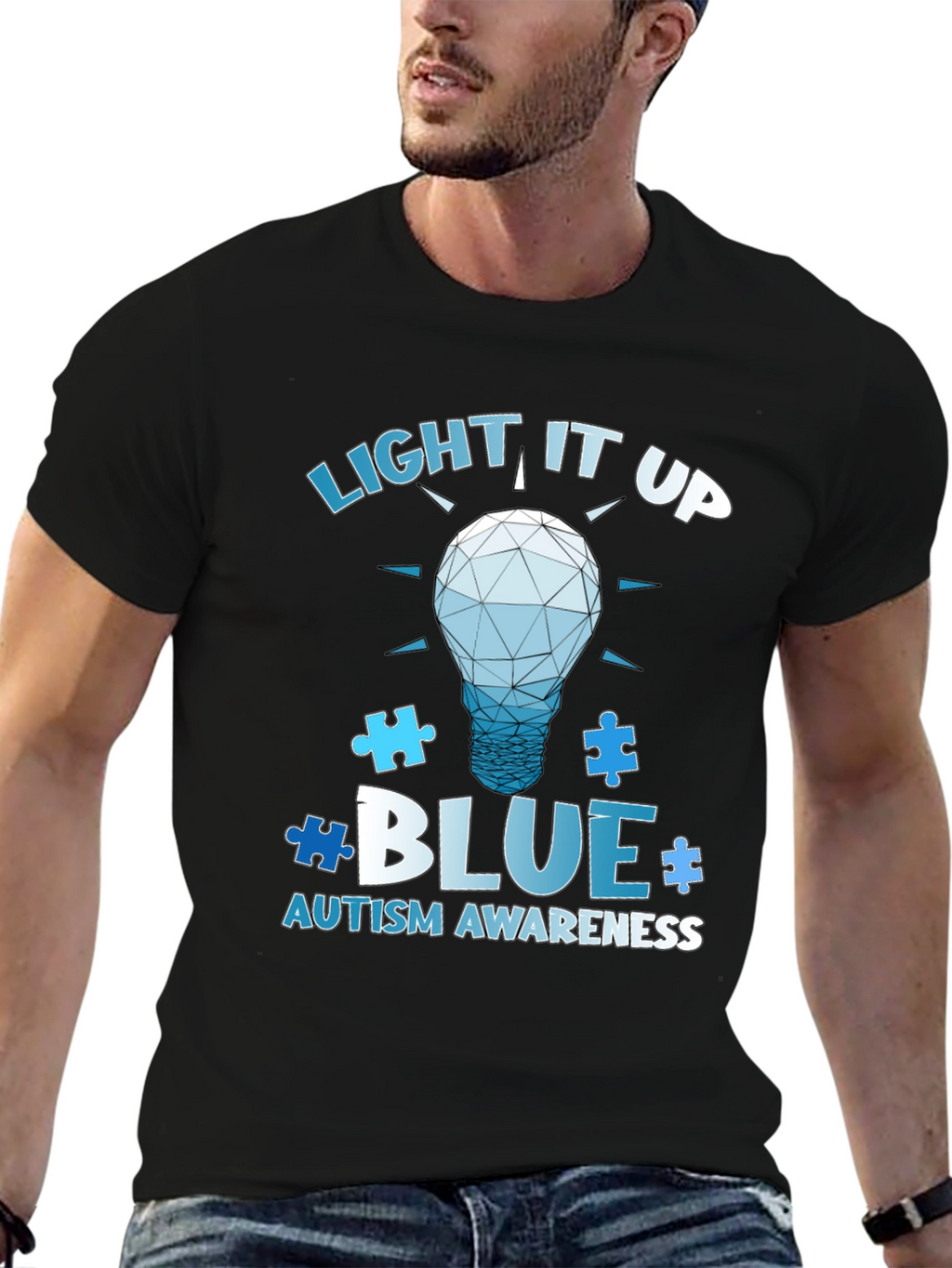 Autism Awareness T-Shirt - Light It Up Blue