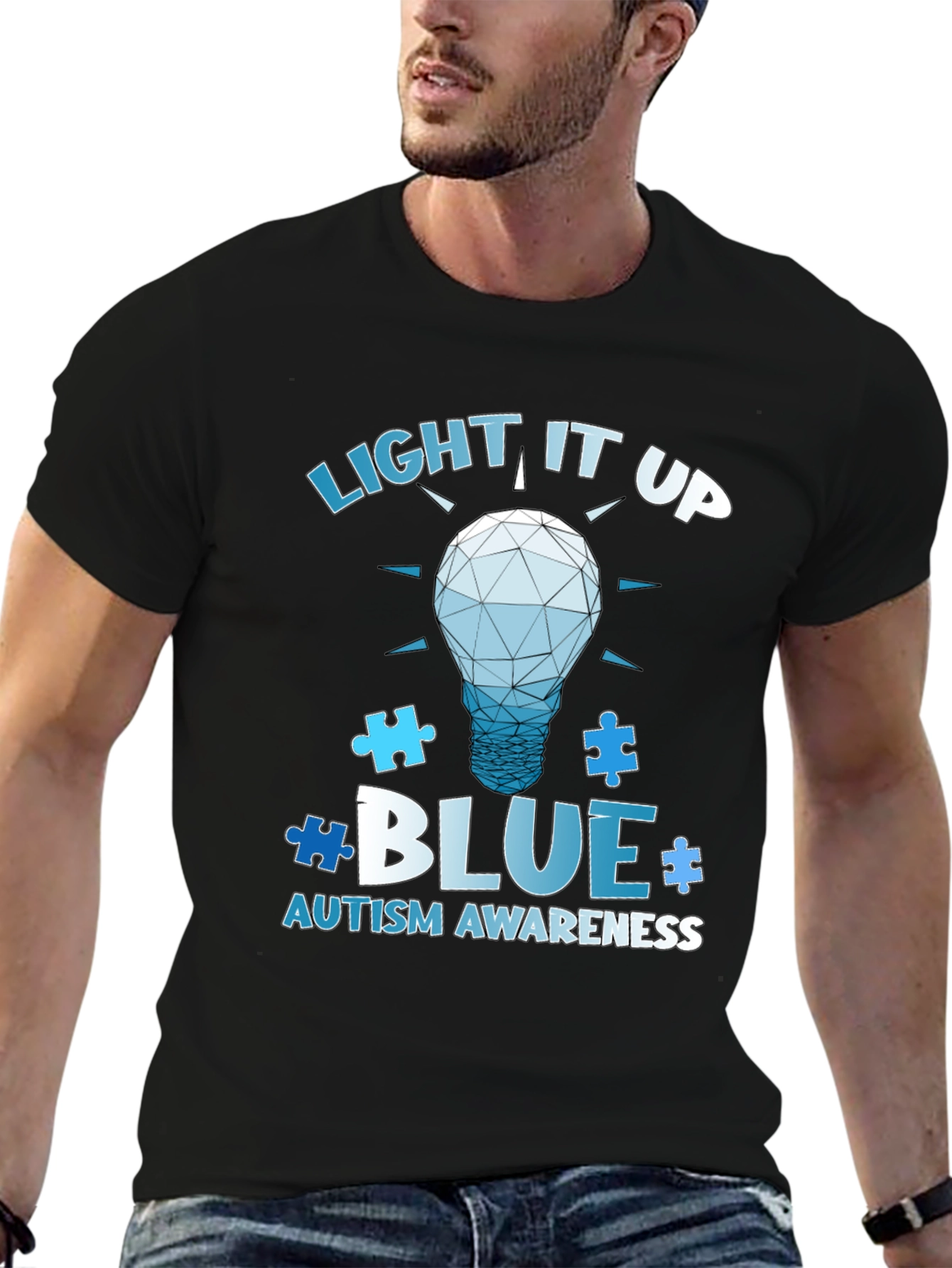 Autism Awareness T-Shirt - Light It Up Blue