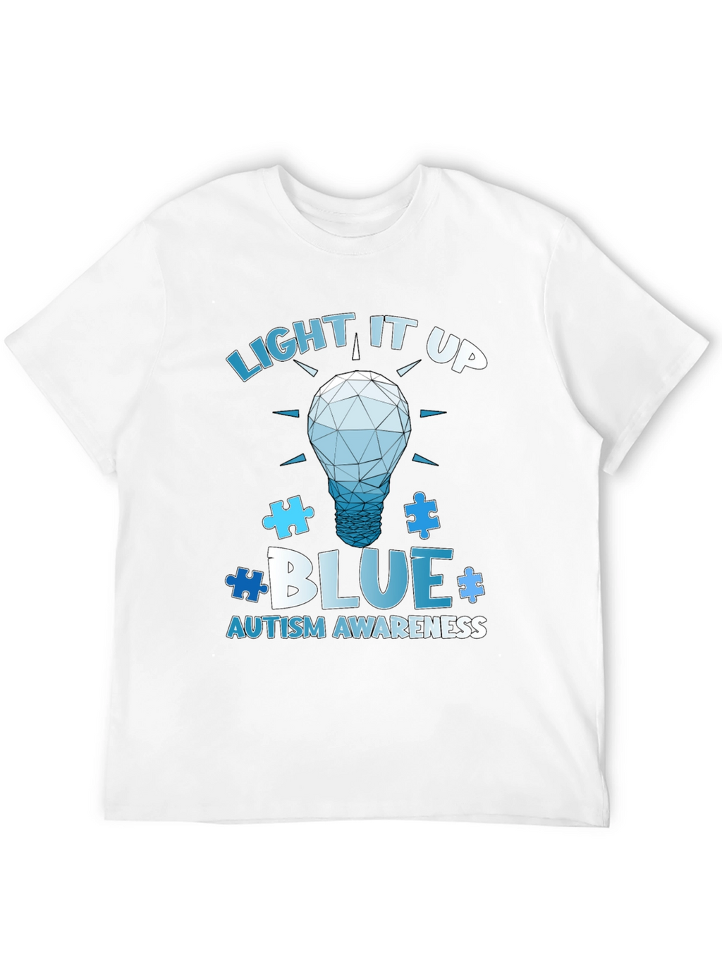 Autism Awareness T-Shirt - Light It Up Blue