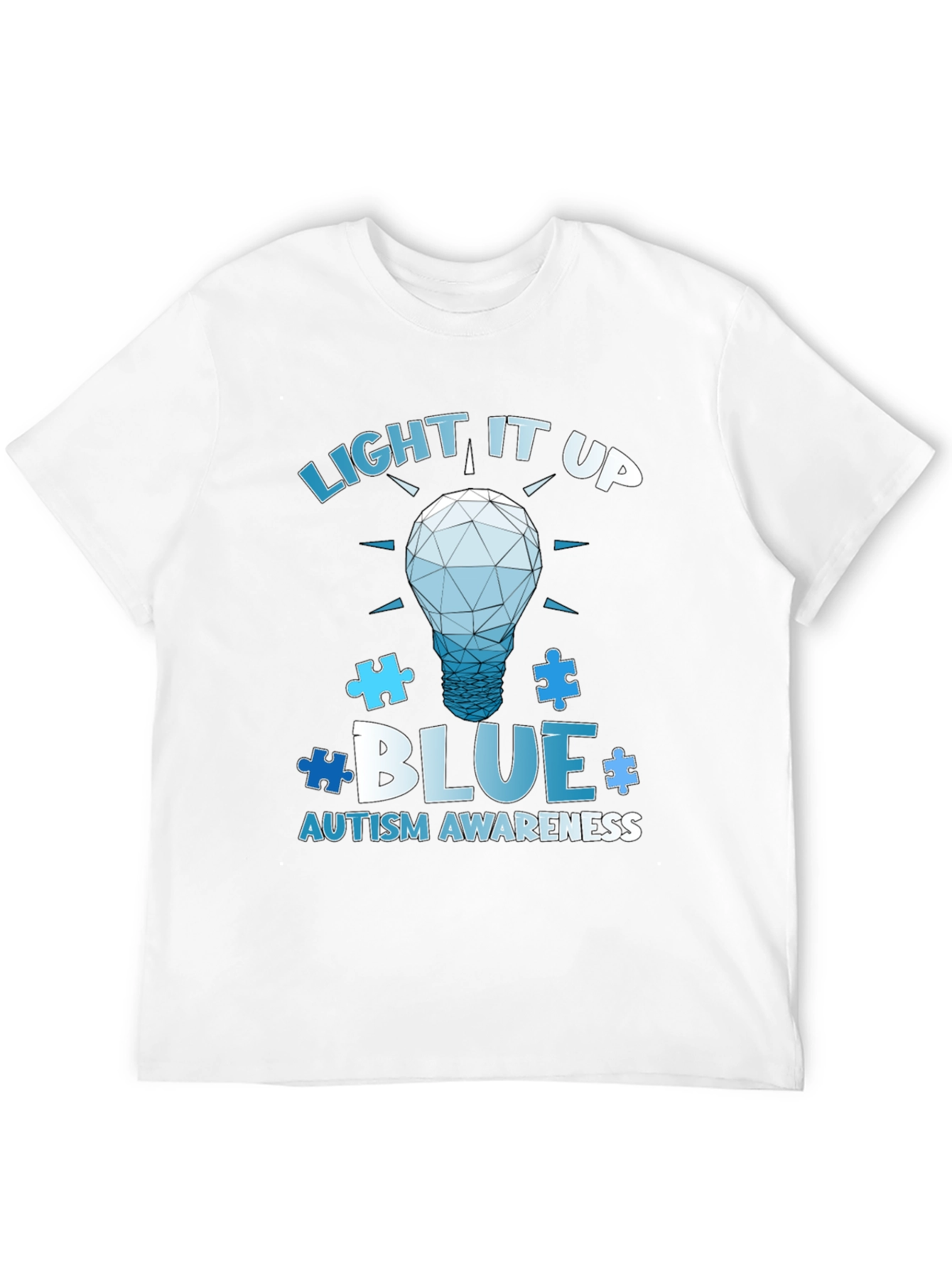 Autism Awareness T-Shirt - Light It Up Blue