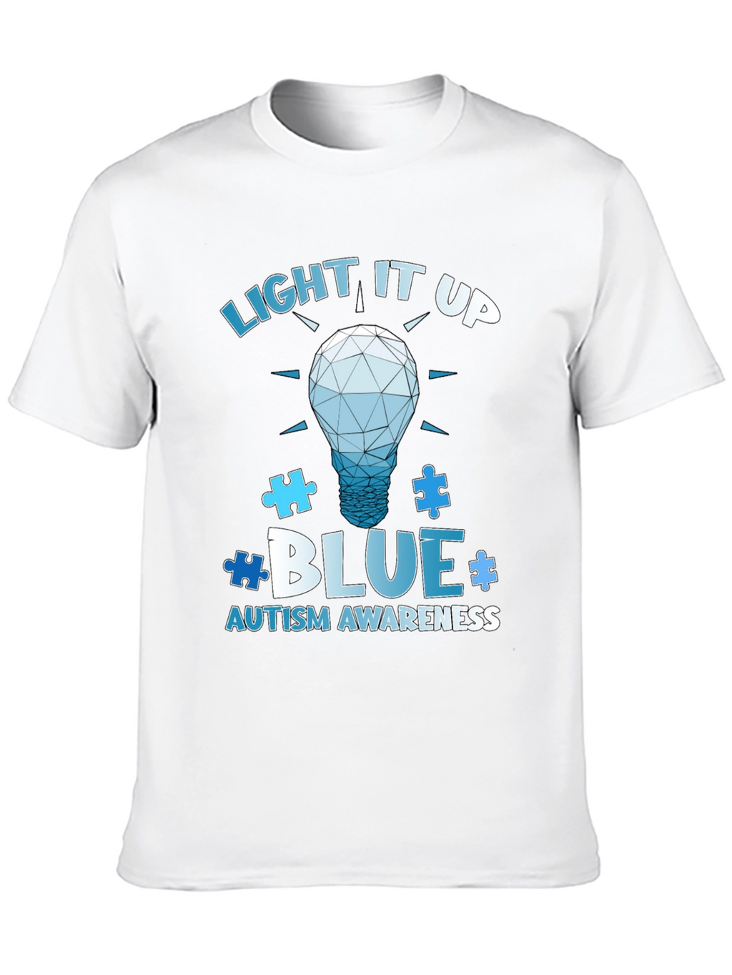 Autism Awareness T-Shirt - Light It Up Blue