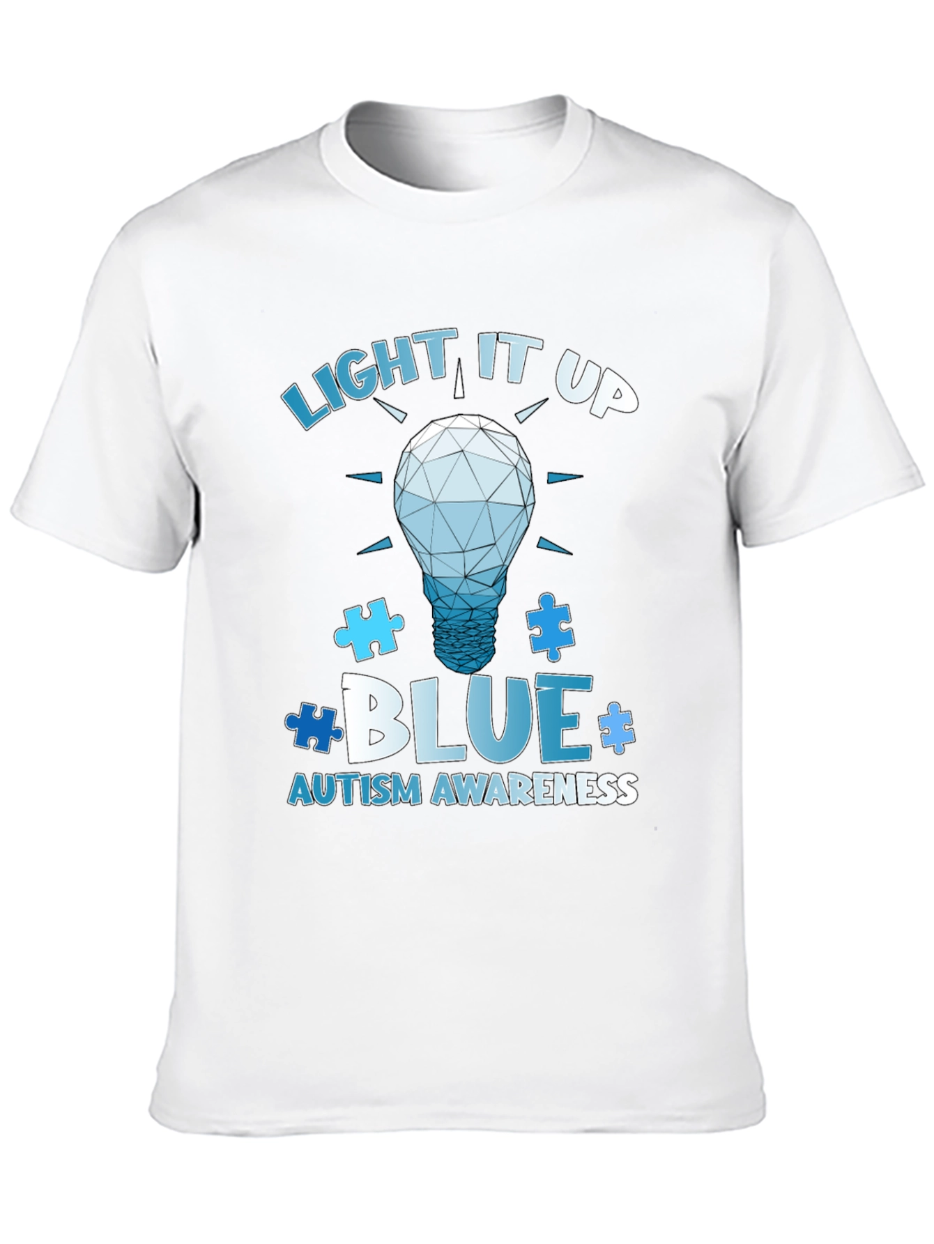 Autism Awareness T-Shirt - Light It Up Blue
