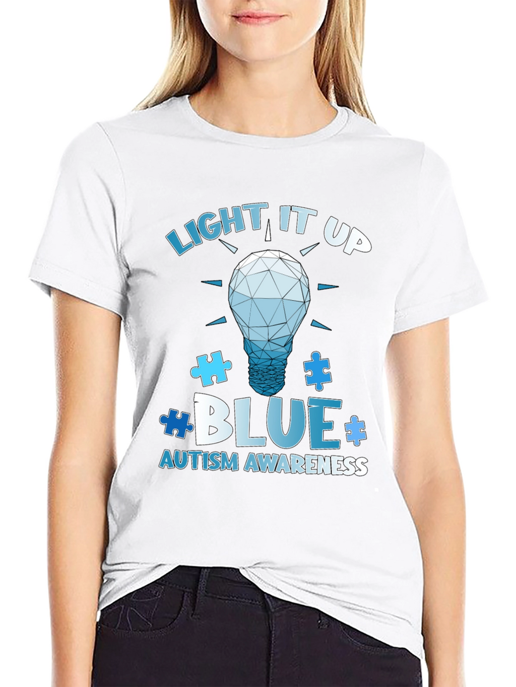 Autism Awareness T-Shirt - Light It Up Blue
