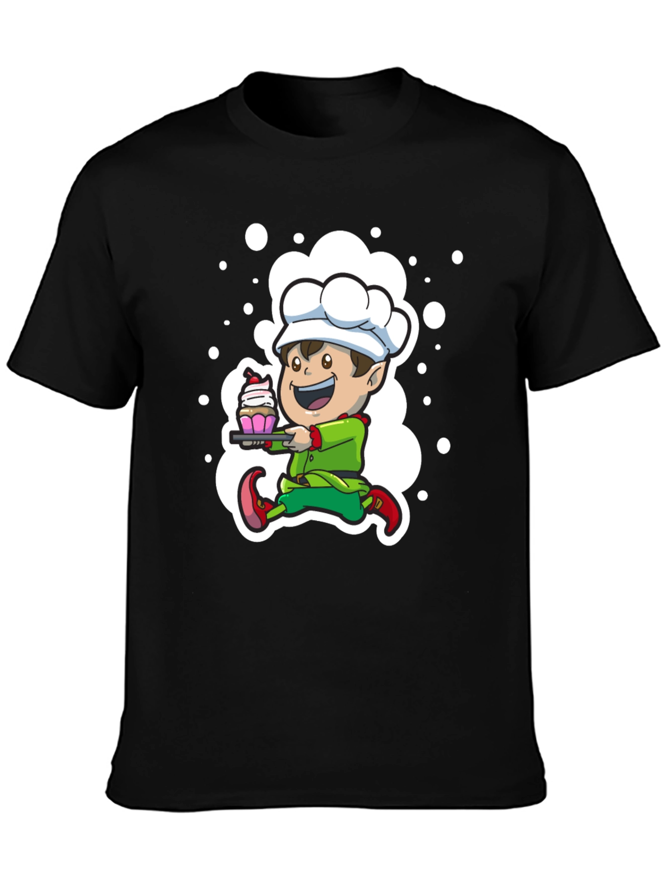 Chef Elf T-Shirt - Whimsical Holiday Design