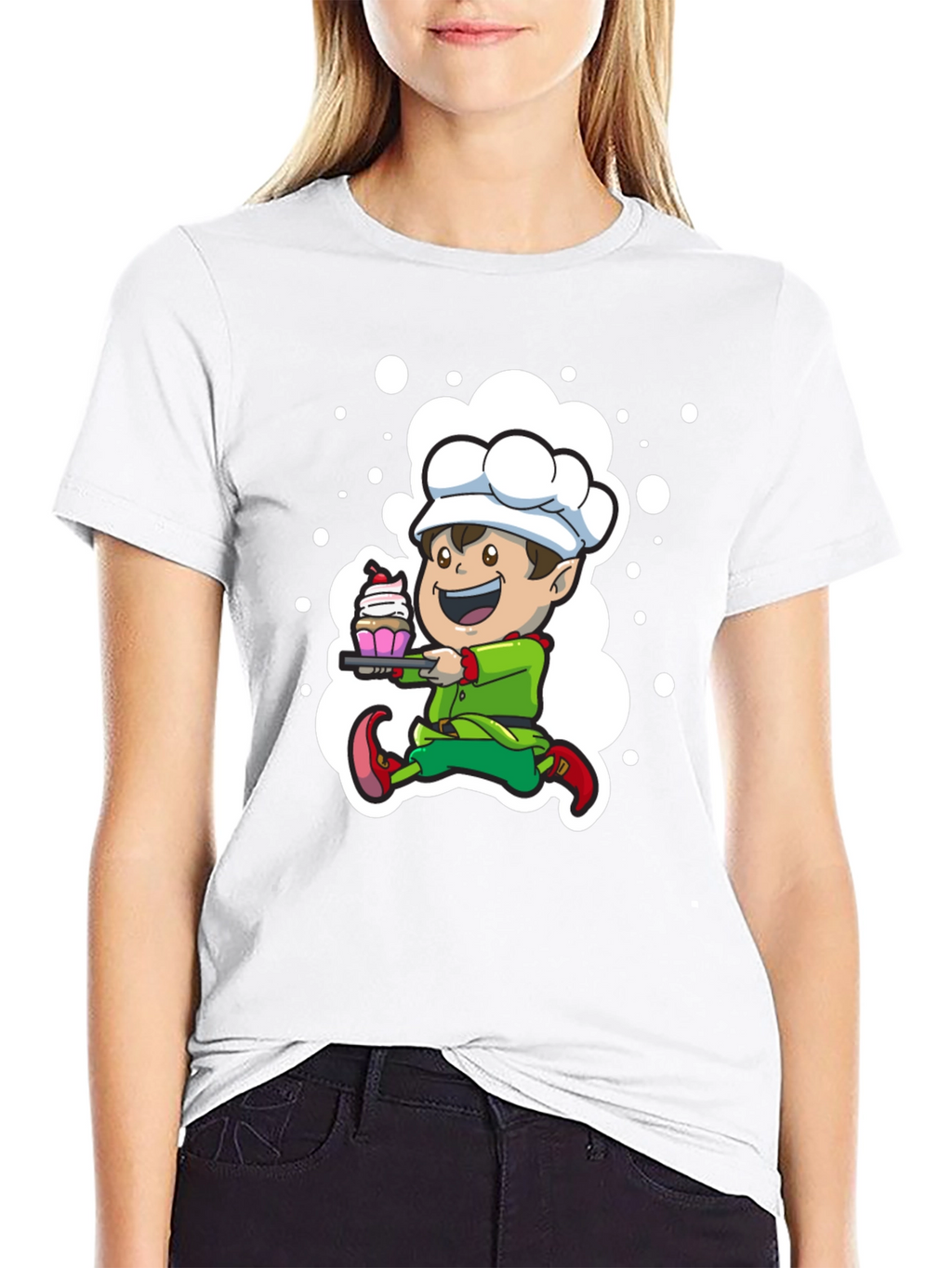 Chef Elf T-Shirt - Whimsical Holiday Design