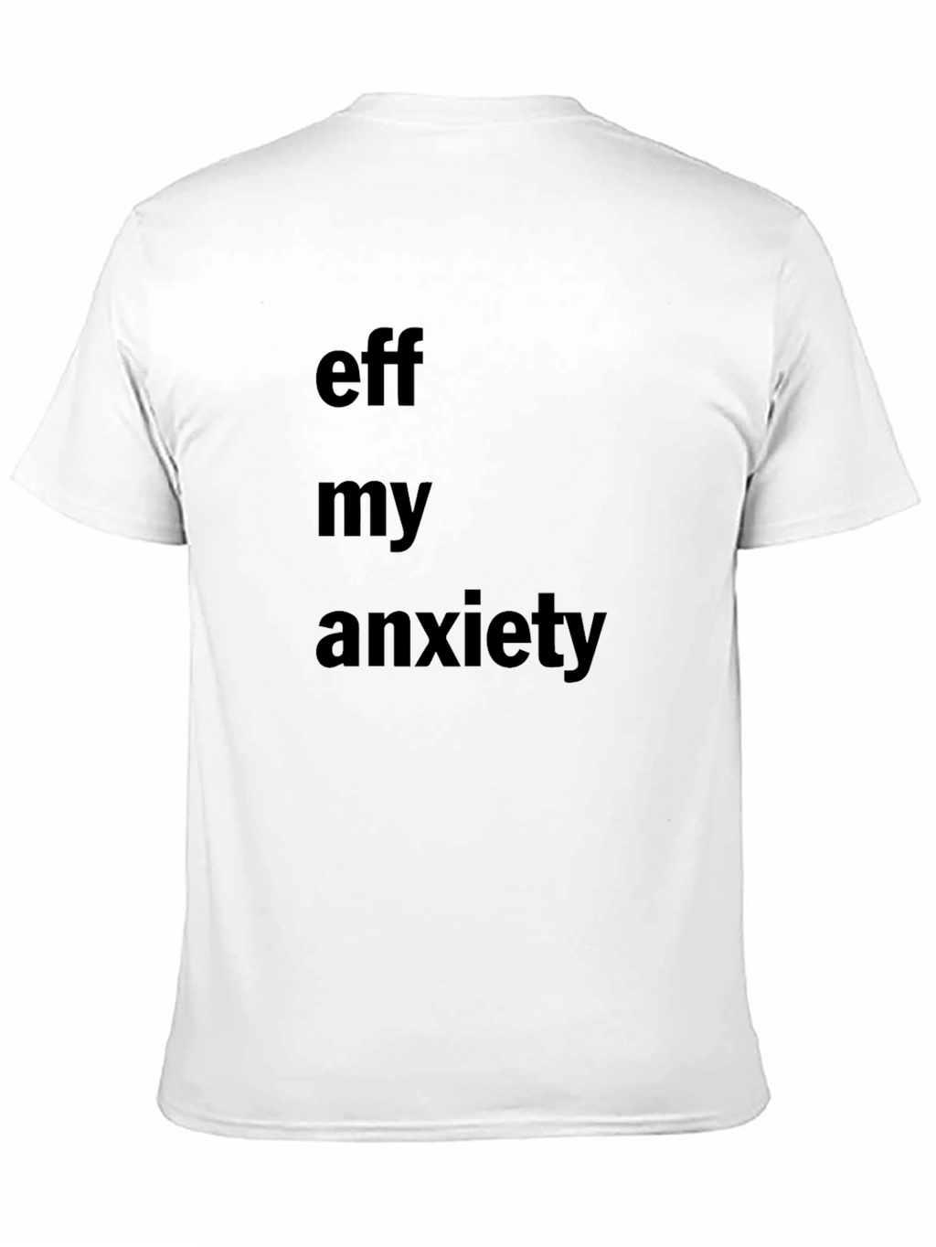 Eff My Anxiety Graphic Tee - Black Cotton Blend