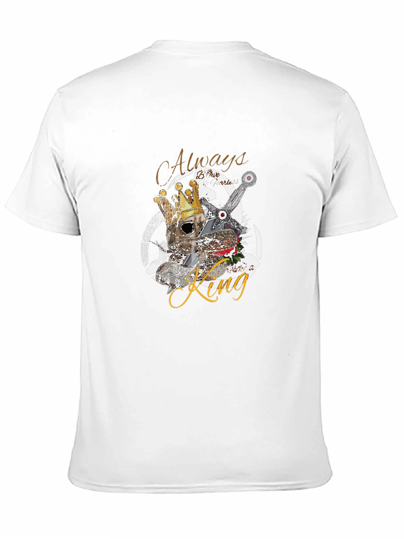 Always King Graphic Tee - Trendy Mens Black T-Shirt