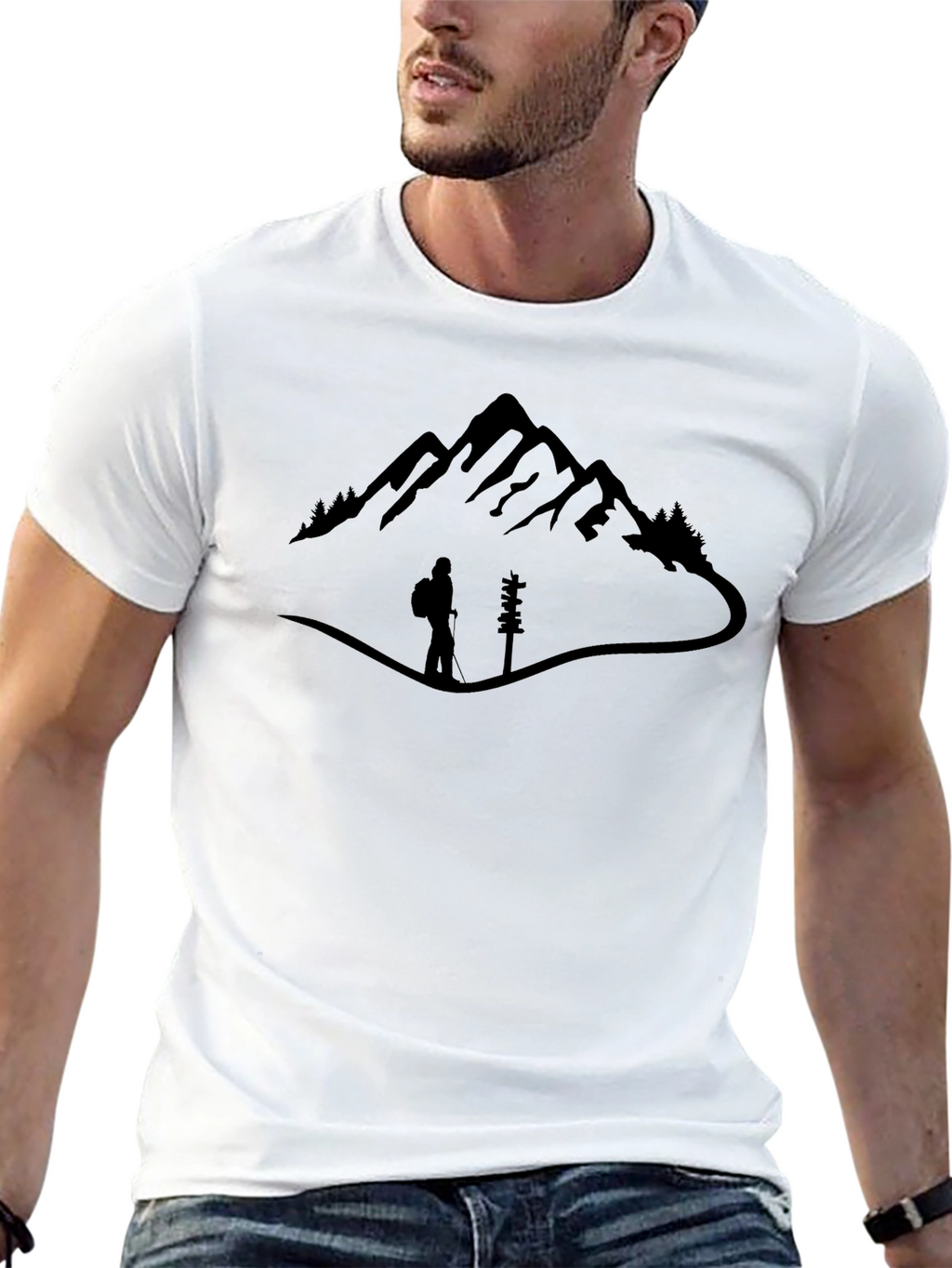 Mountain Hiker Graphic Tee - Adventure Awaits!