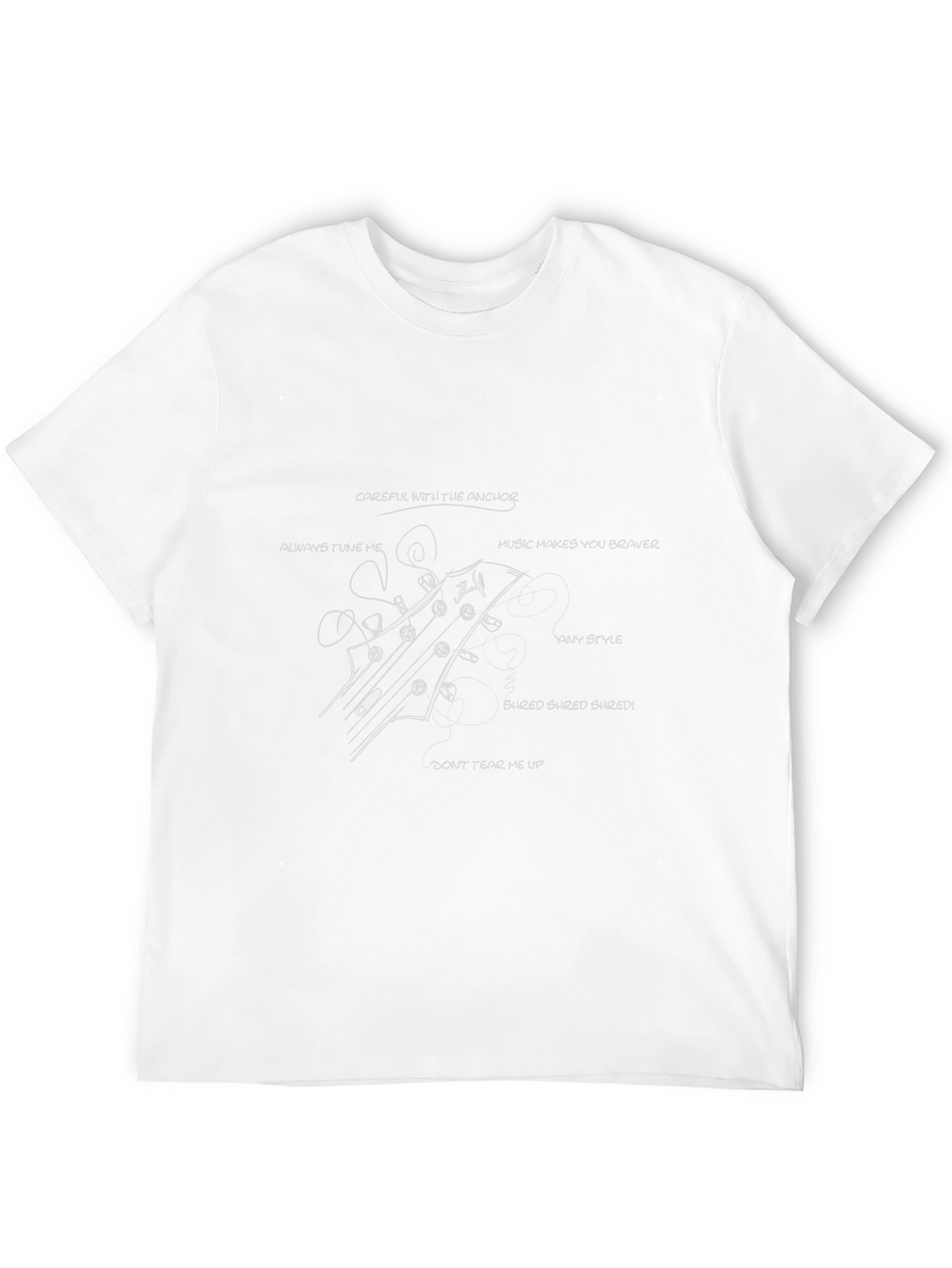 Guitar Headstock T-Shirt - Music Lover Tee