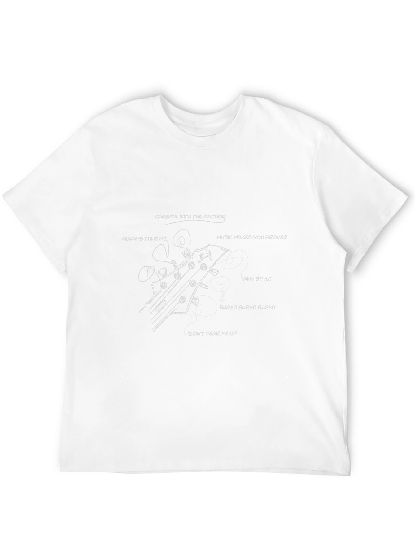 Guitar Headstock T-Shirt - Music Lover Tee