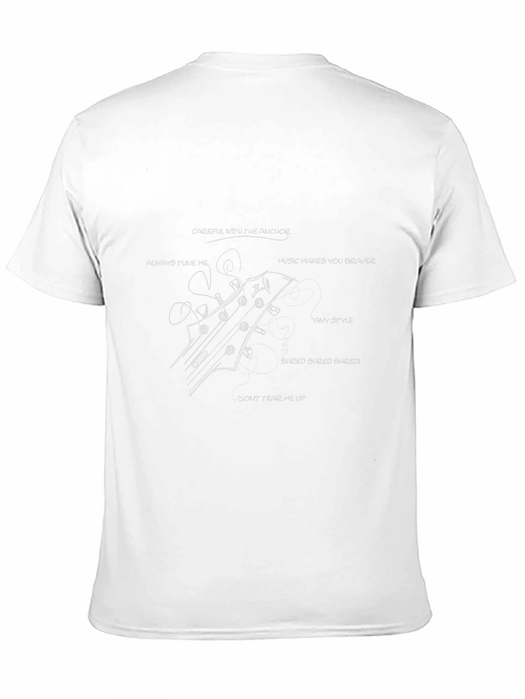 Guitar Headstock T-Shirt - Music Lover Tee