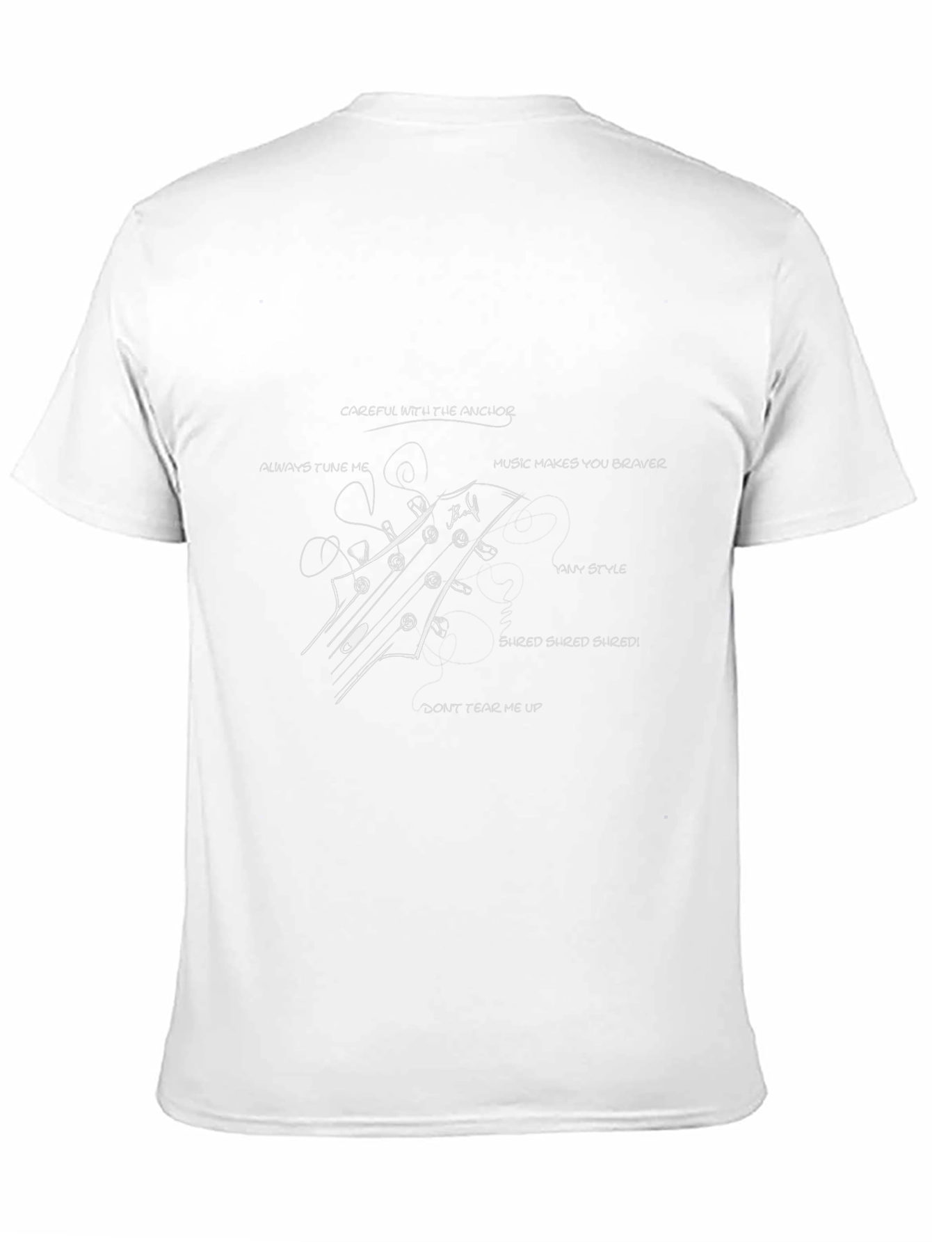 Guitar Headstock T-Shirt - Music Lover Tee