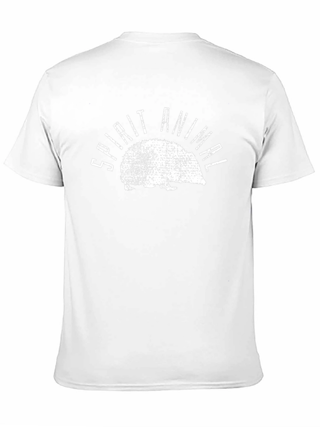 Spirit Animal Hedgehog Graphic Tee - Black