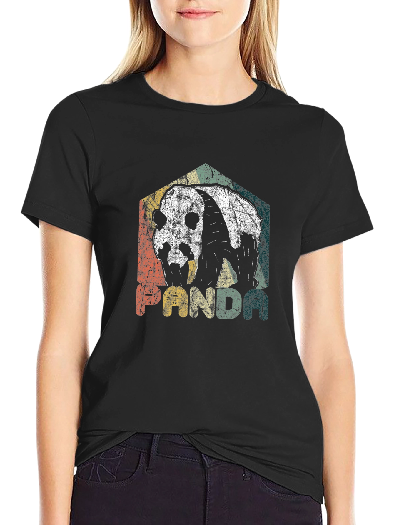 Vintage Panda Graphic T-Shirt - Retro Style