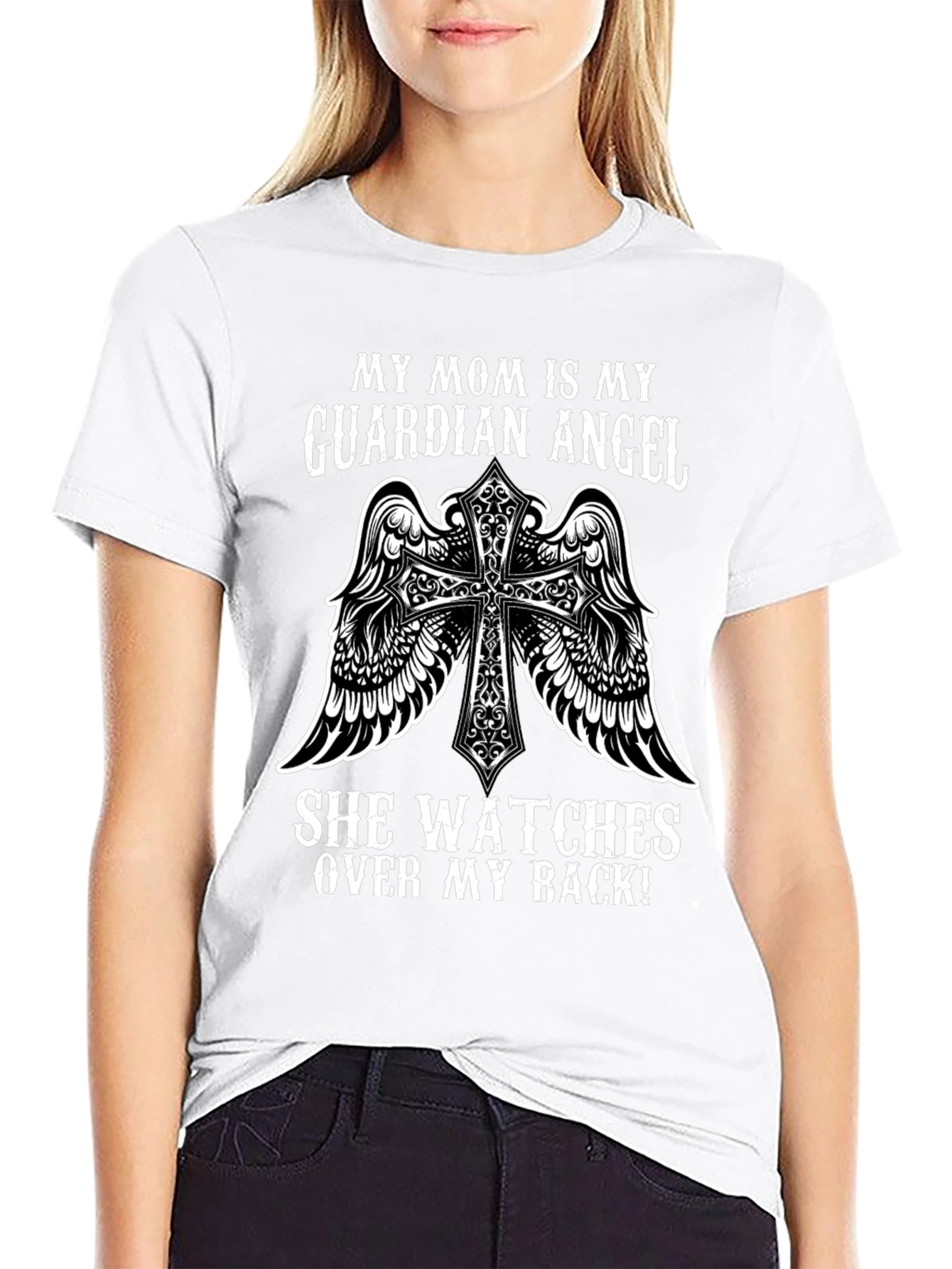 Guardian Angel Mom T-Shirt: Protect Your Back!
