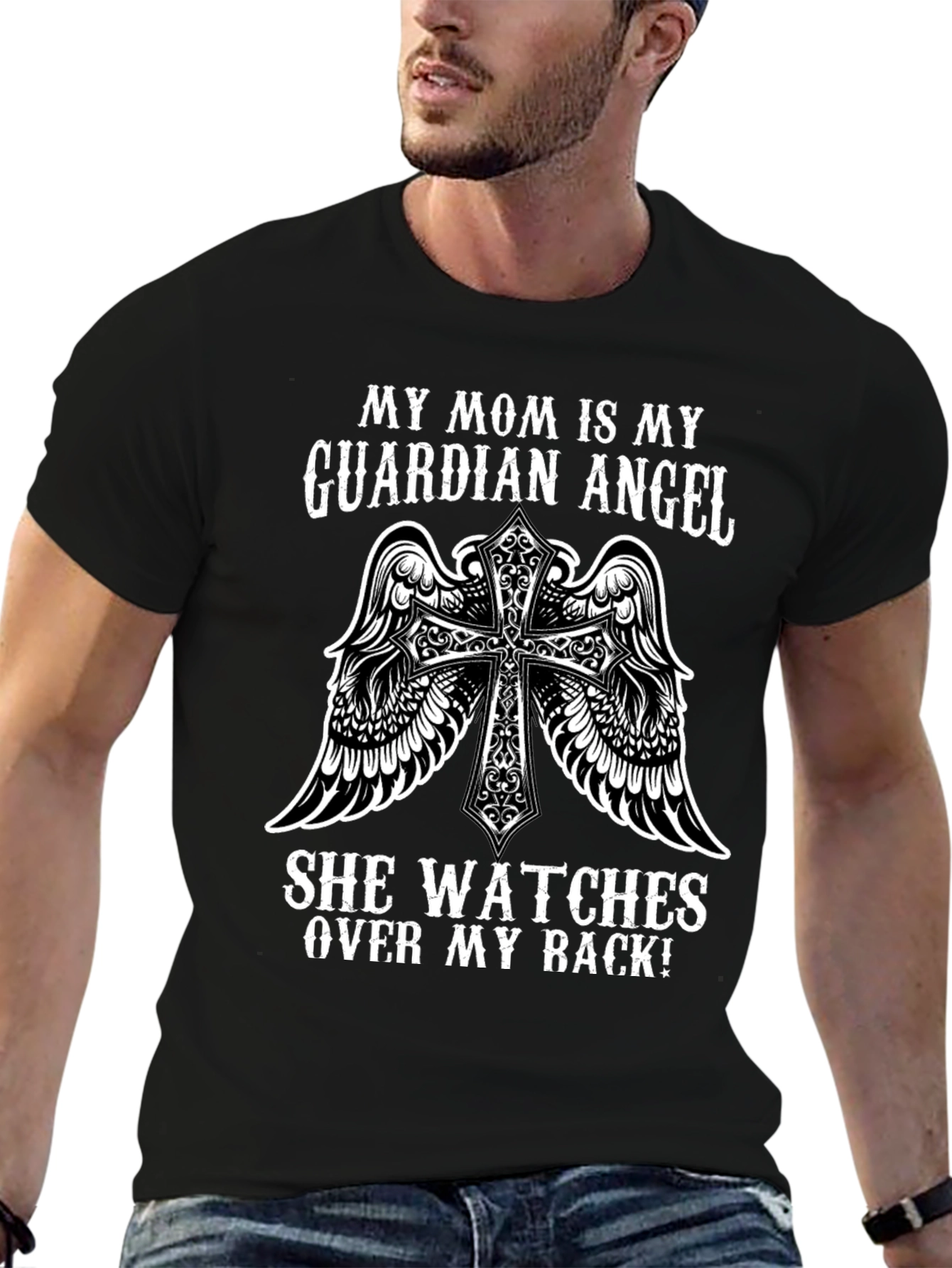 Guardian Angel Mom T-Shirt: Protect Your Back!