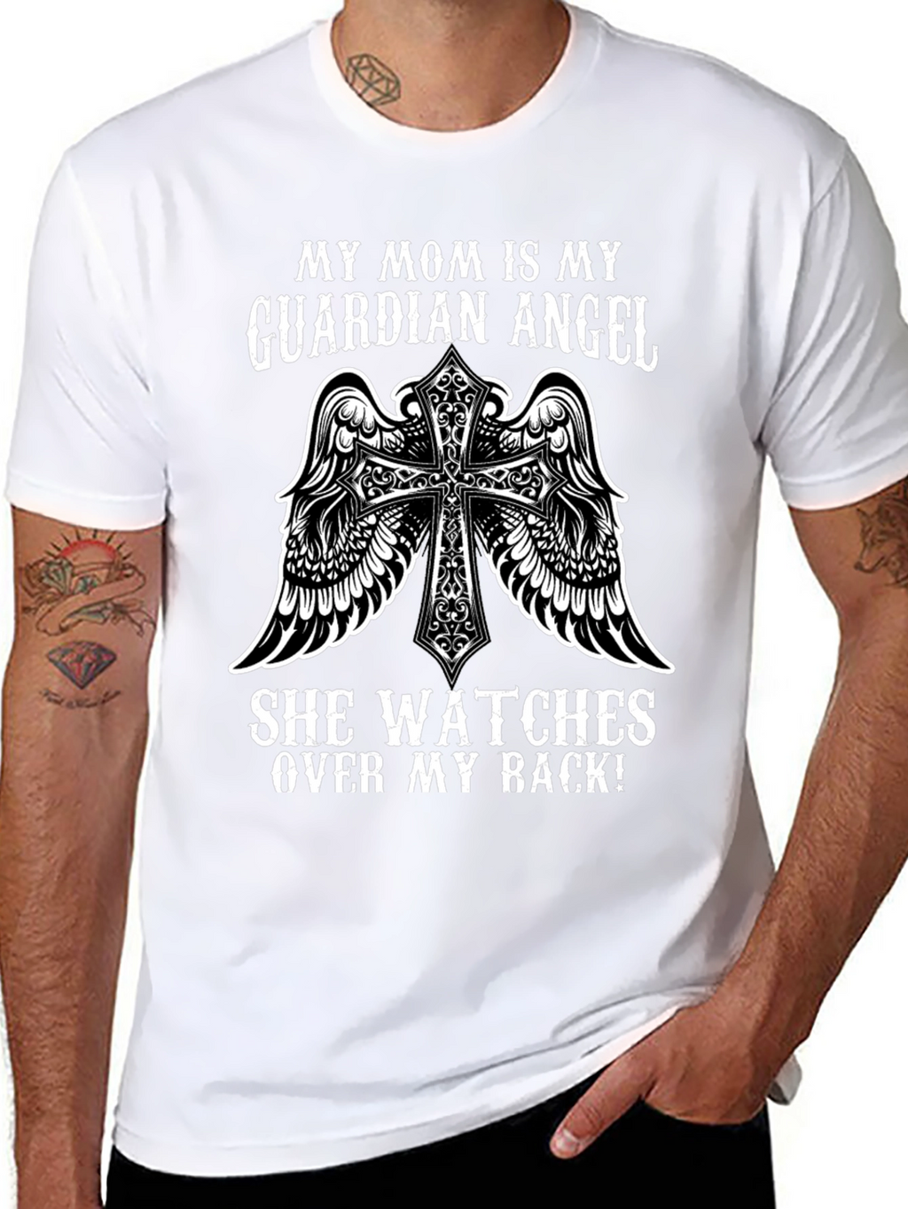 Guardian Angel Mom T-Shirt: Protect Your Back!