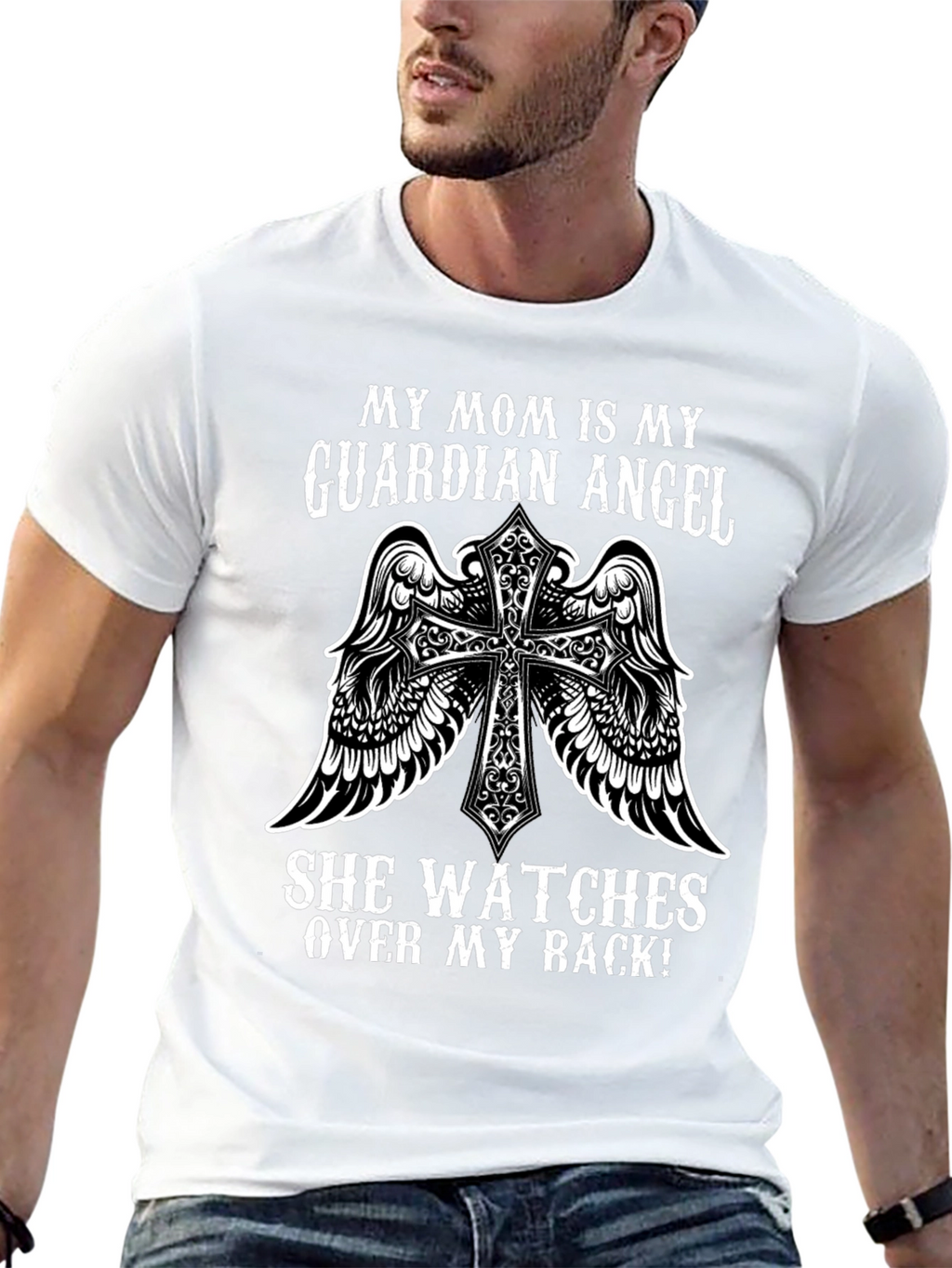 Guardian Angel Mom T-Shirt: Protect Your Back!