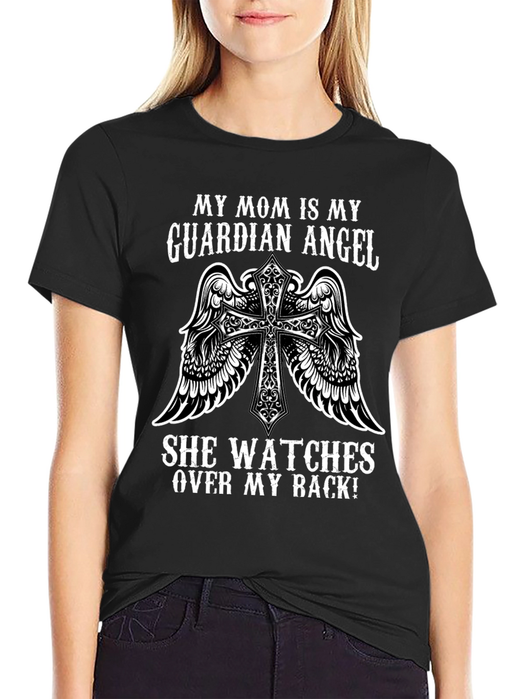 Guardian Angel Mom T-Shirt: Protect Your Back!