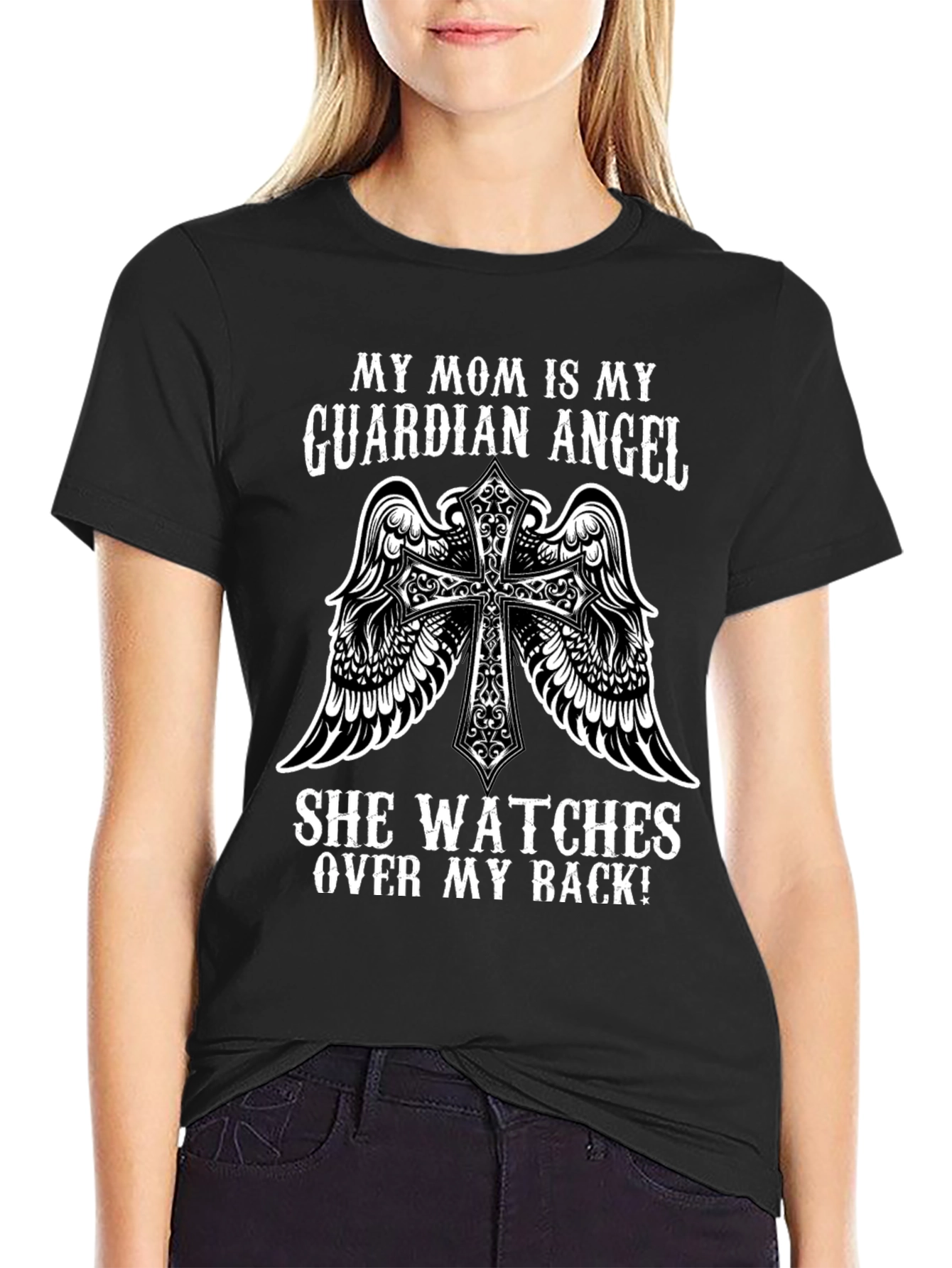 Guardian Angel Mom T-Shirt: Protect Your Back!