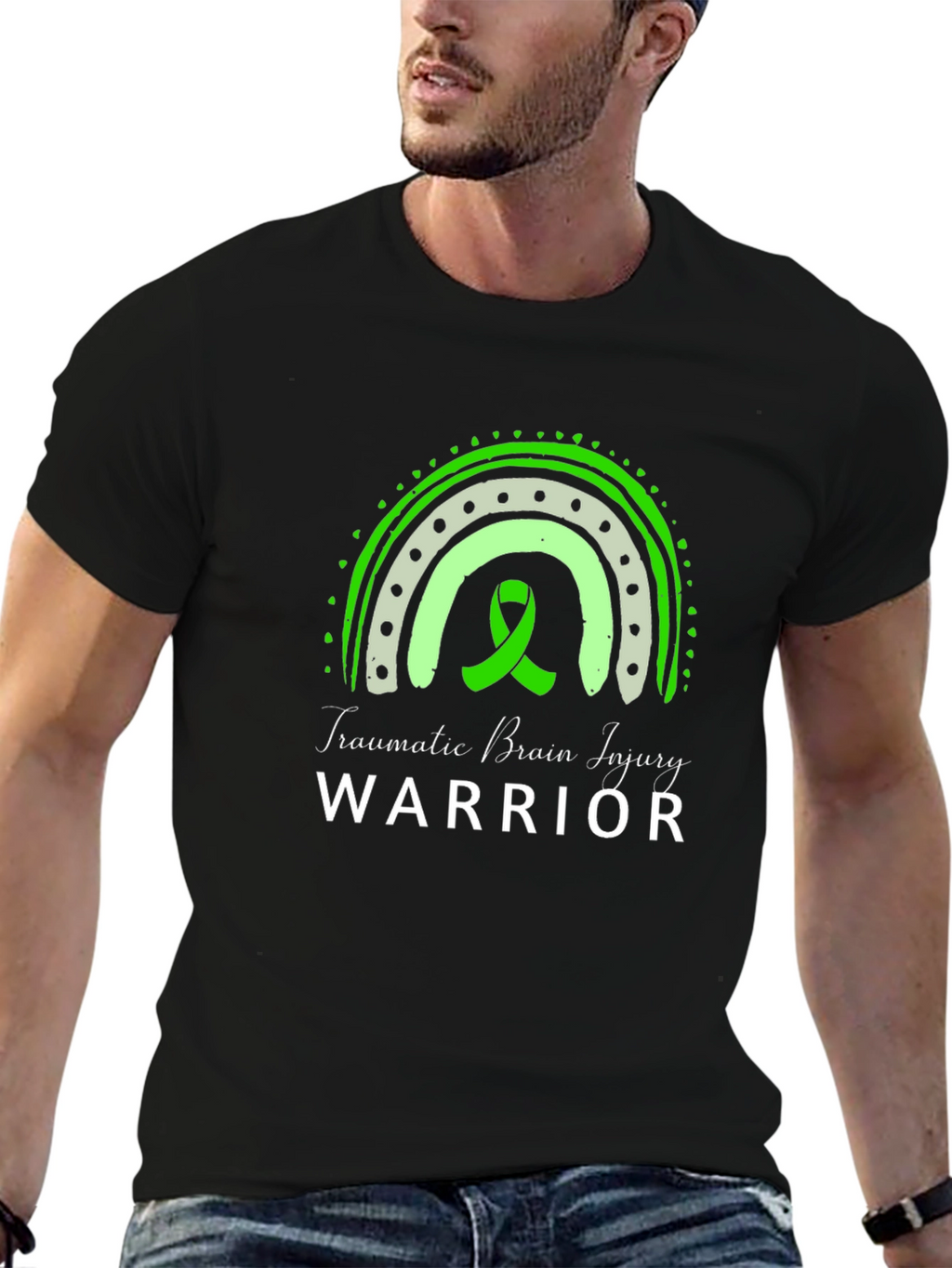 TBI Warrior Rainbow Graphic Tee
