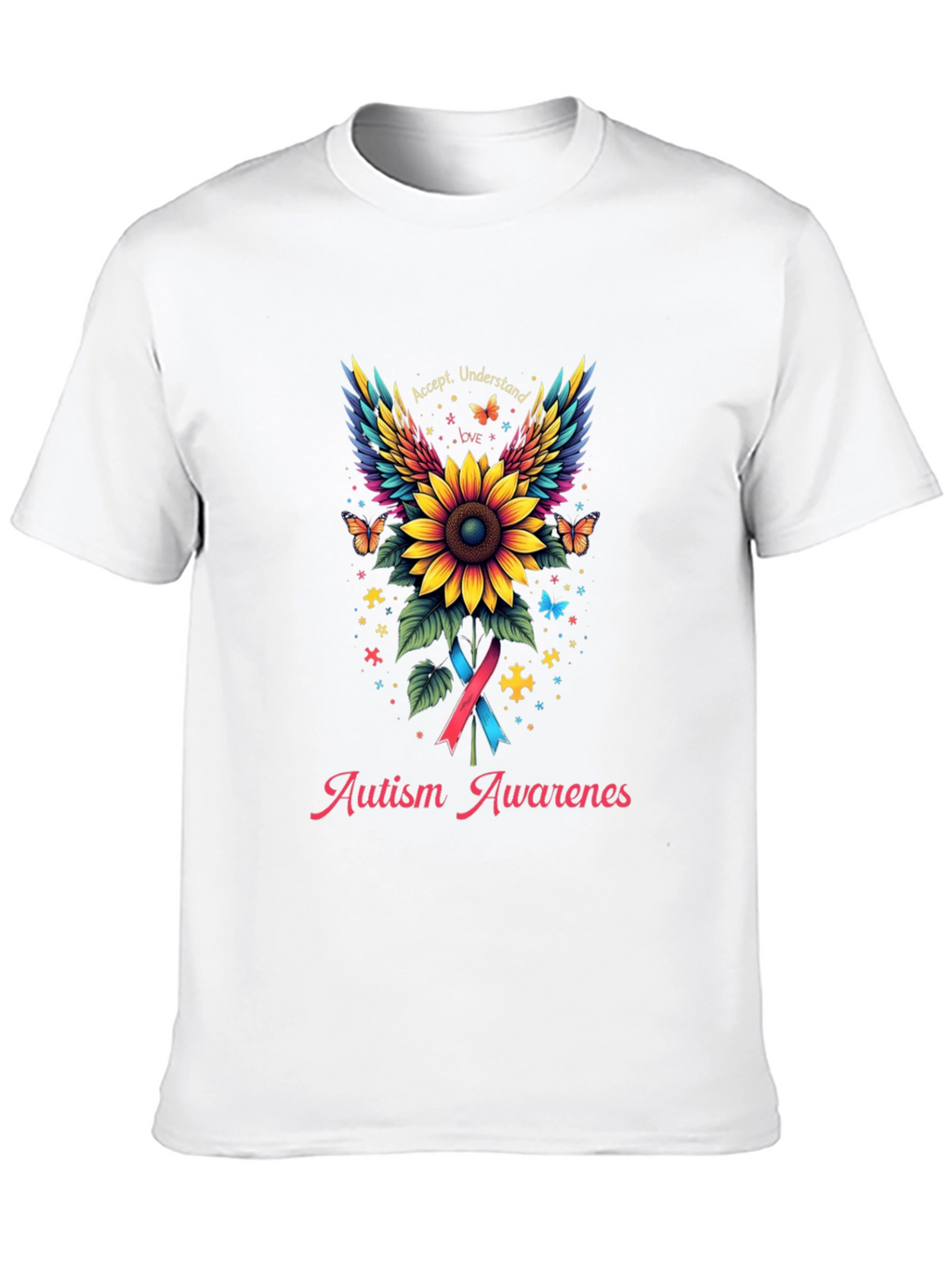 Autism Awareness Sunflower Graphic Tee