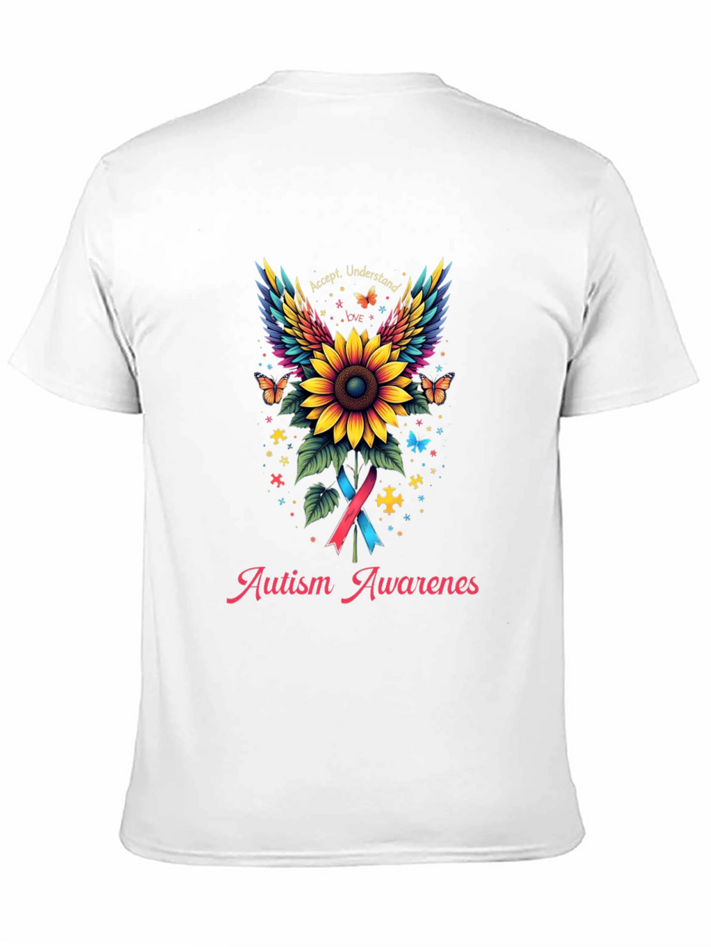 Autism Awareness Sunflower Graphic Tee