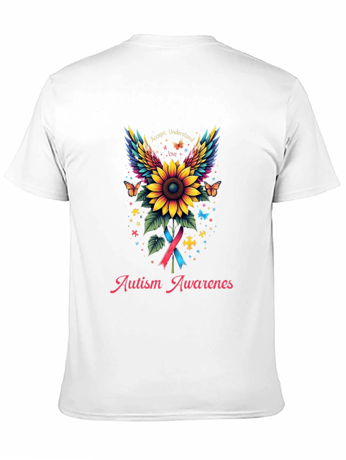 Autism Awareness Sunflower Graphic Tee