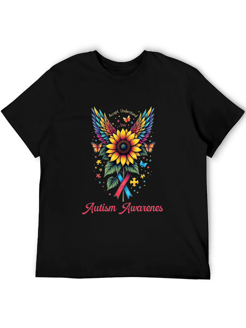 Autism Awareness Sunflower Graphic Tee