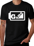 Game Life Balance Black Graphic T-Shirt