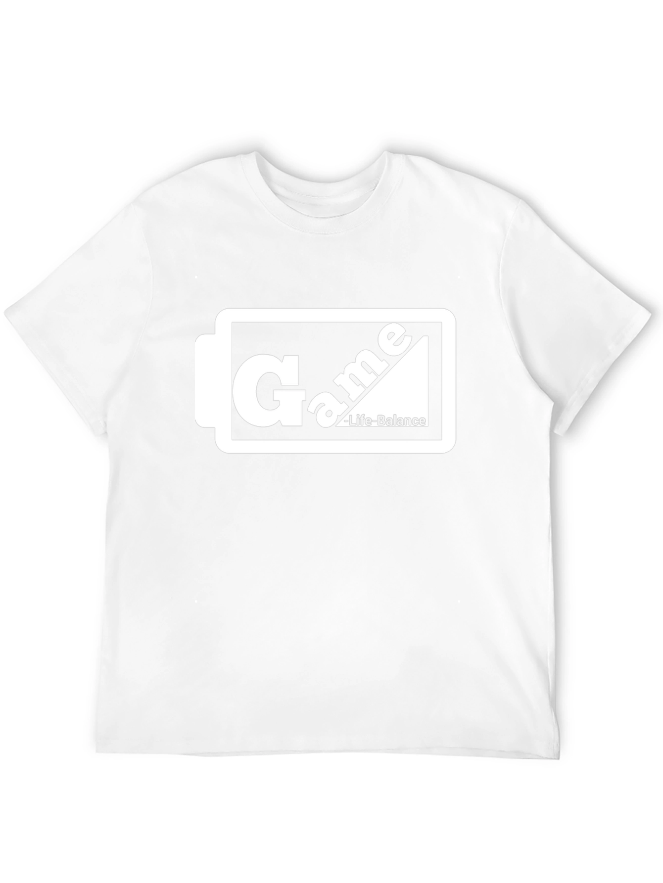Game Life Balance Black Graphic T-Shirt